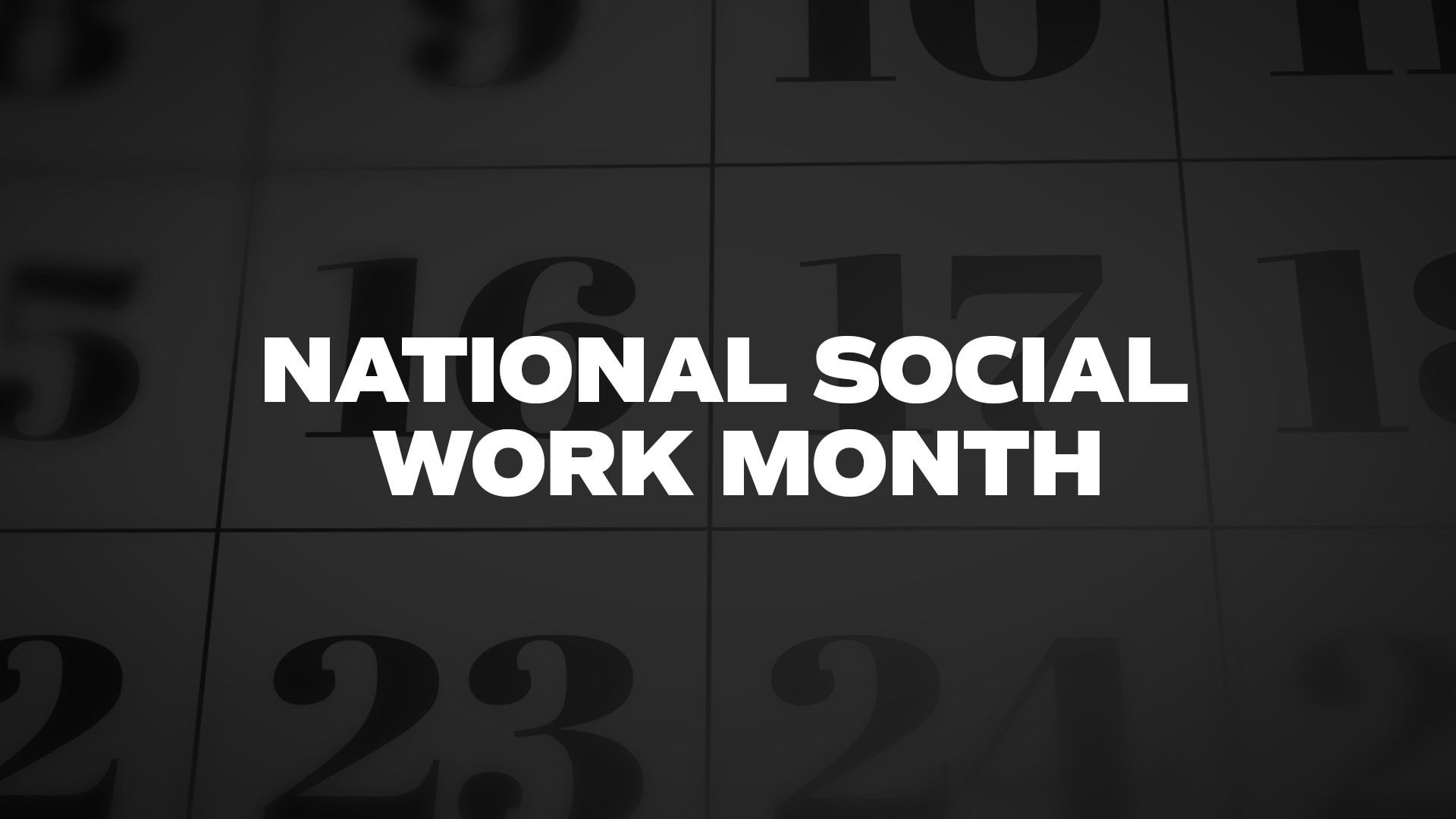 Title image for National Social Work Month
