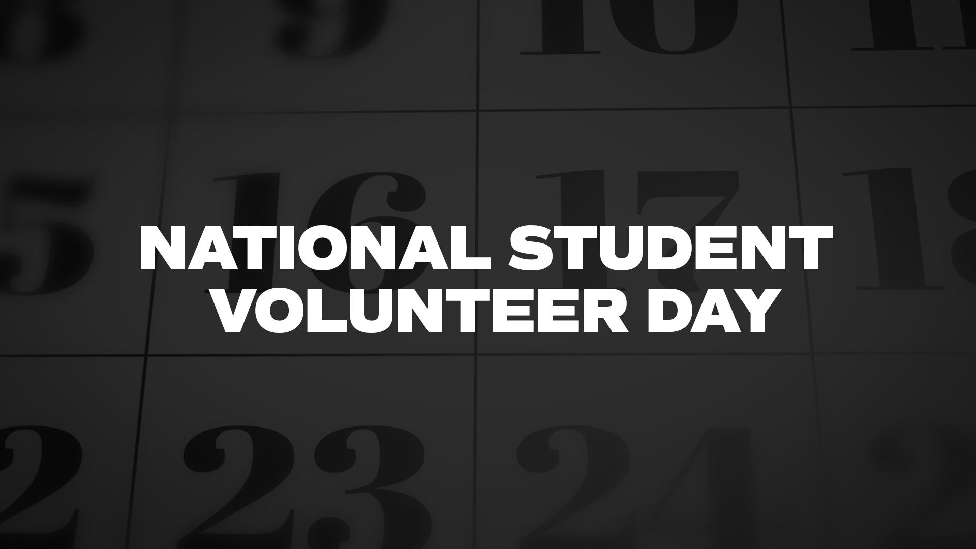 Title image for National Student Volunteer Day