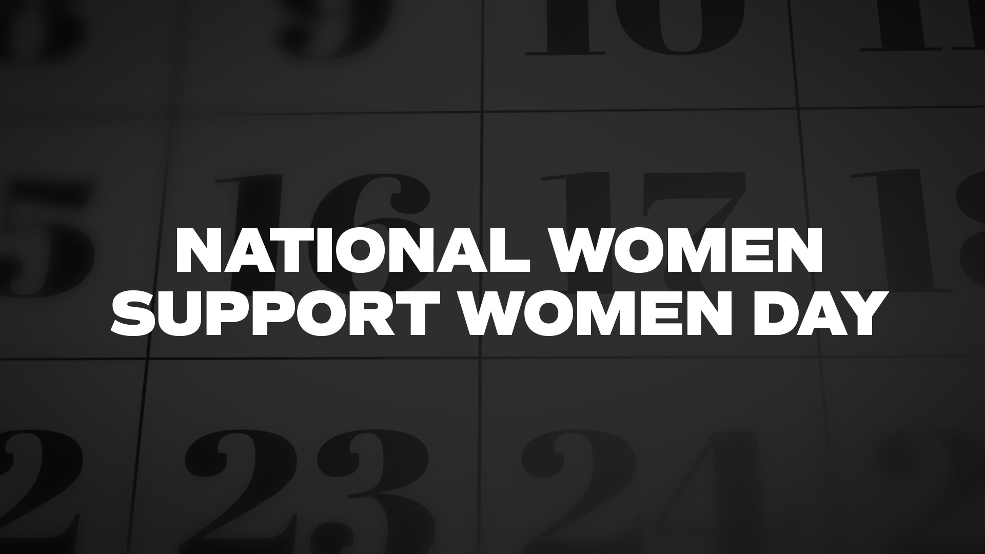 Title image for National Women Support Women Day