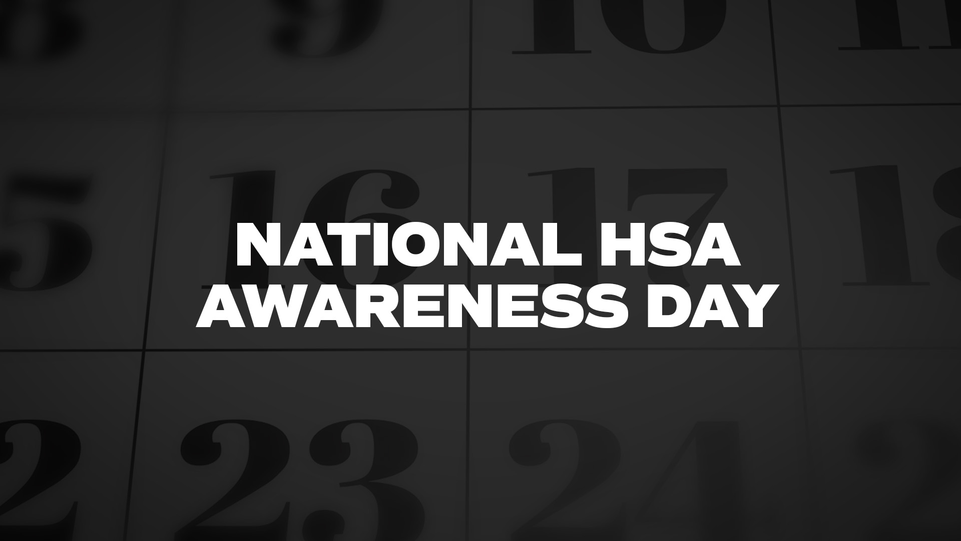Title image for National HSA Awareness Day
