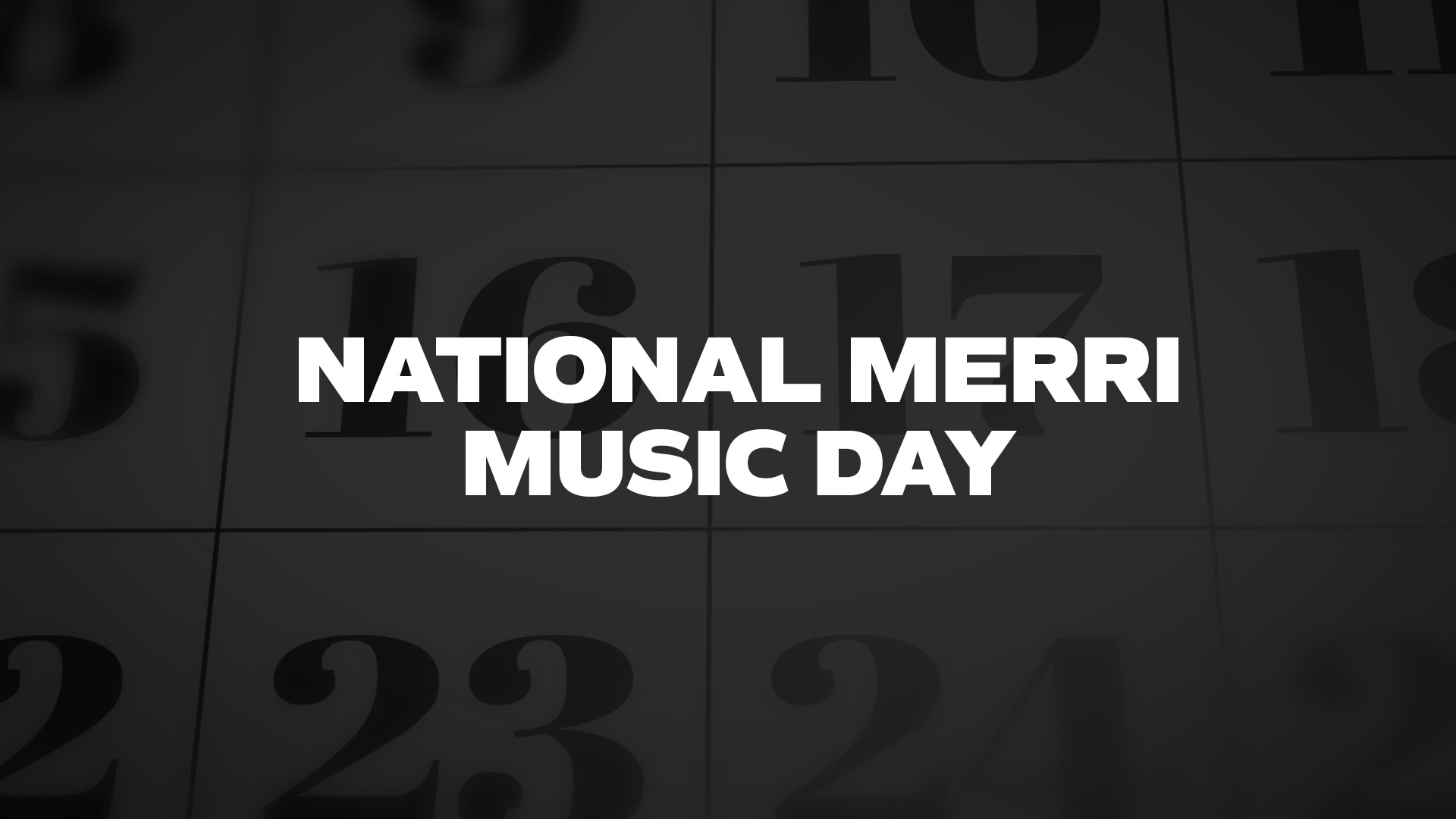 Title image for National Merri Music Day
