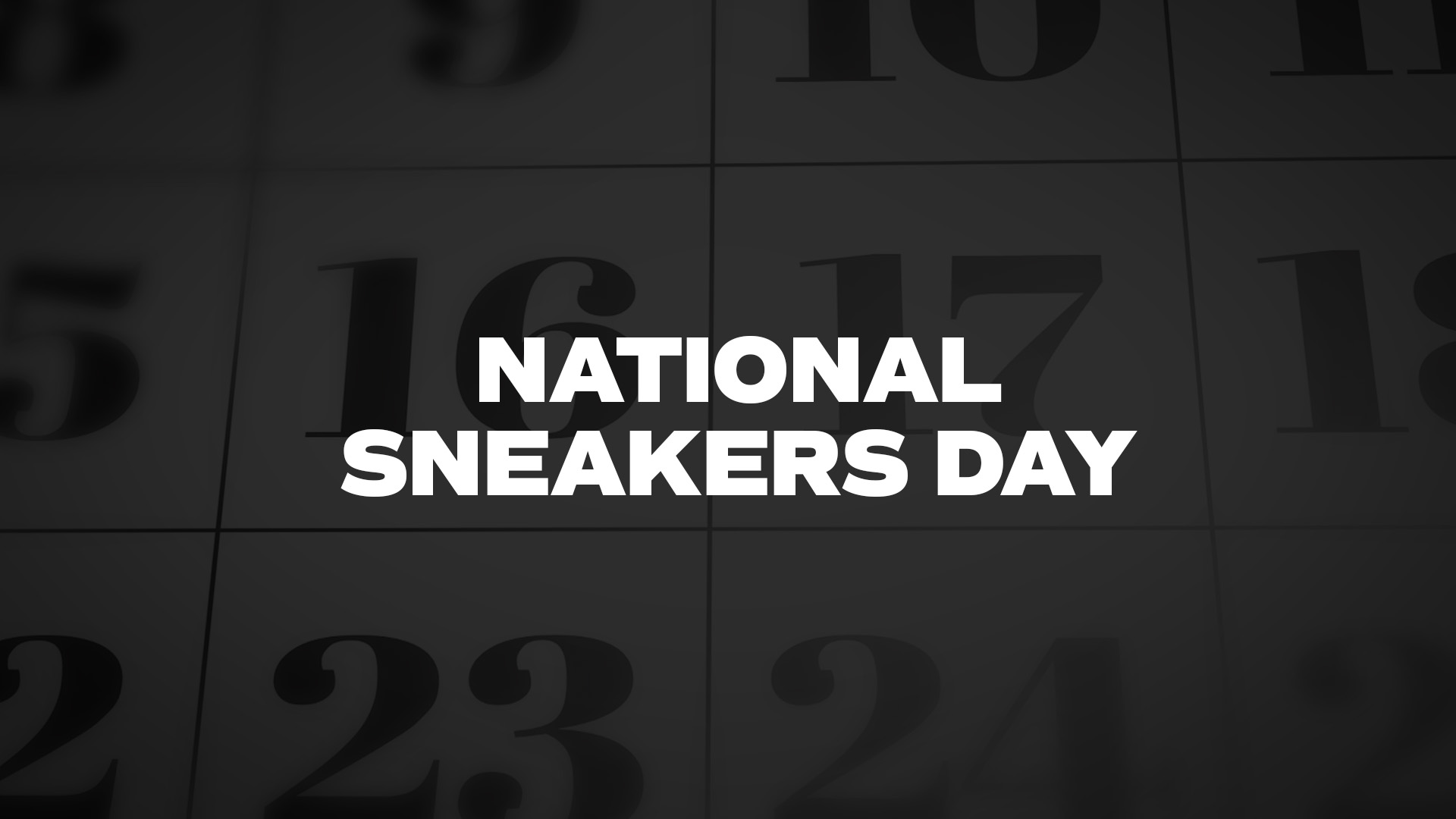 NationalSneakersDay List Of National Days