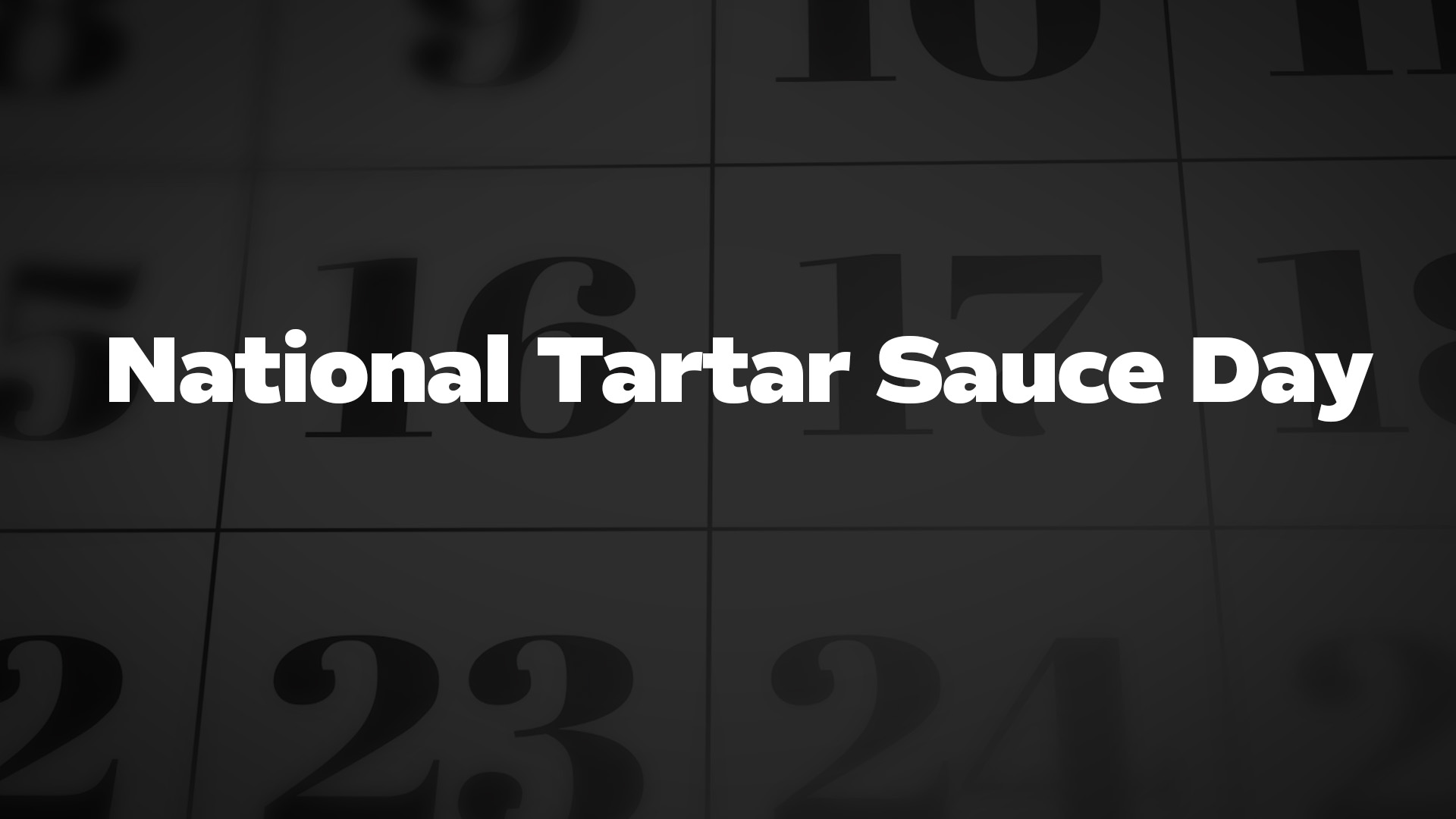 Title image for National Tartar Sauce Day