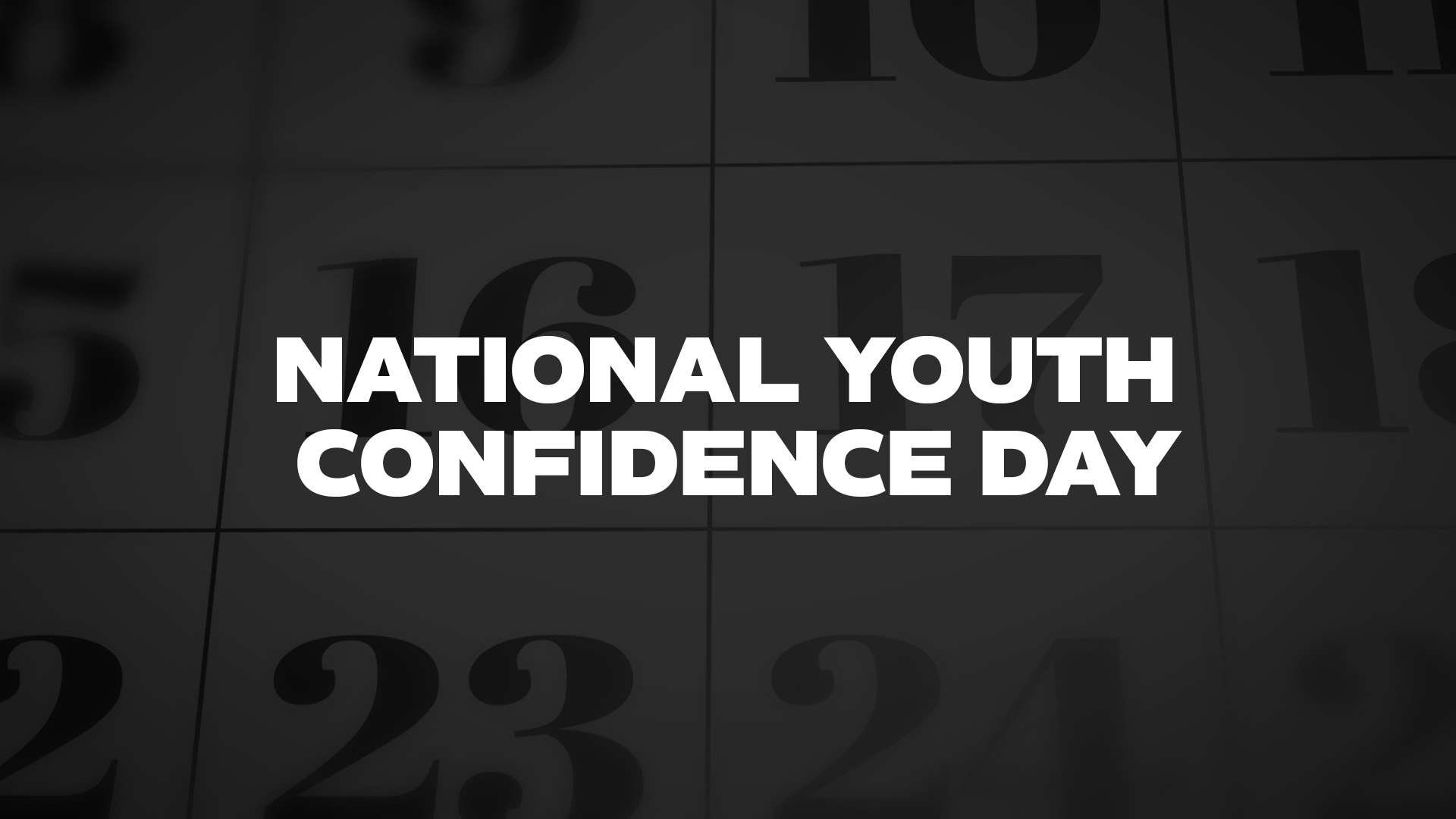 Title image for National Youth Confidence Day