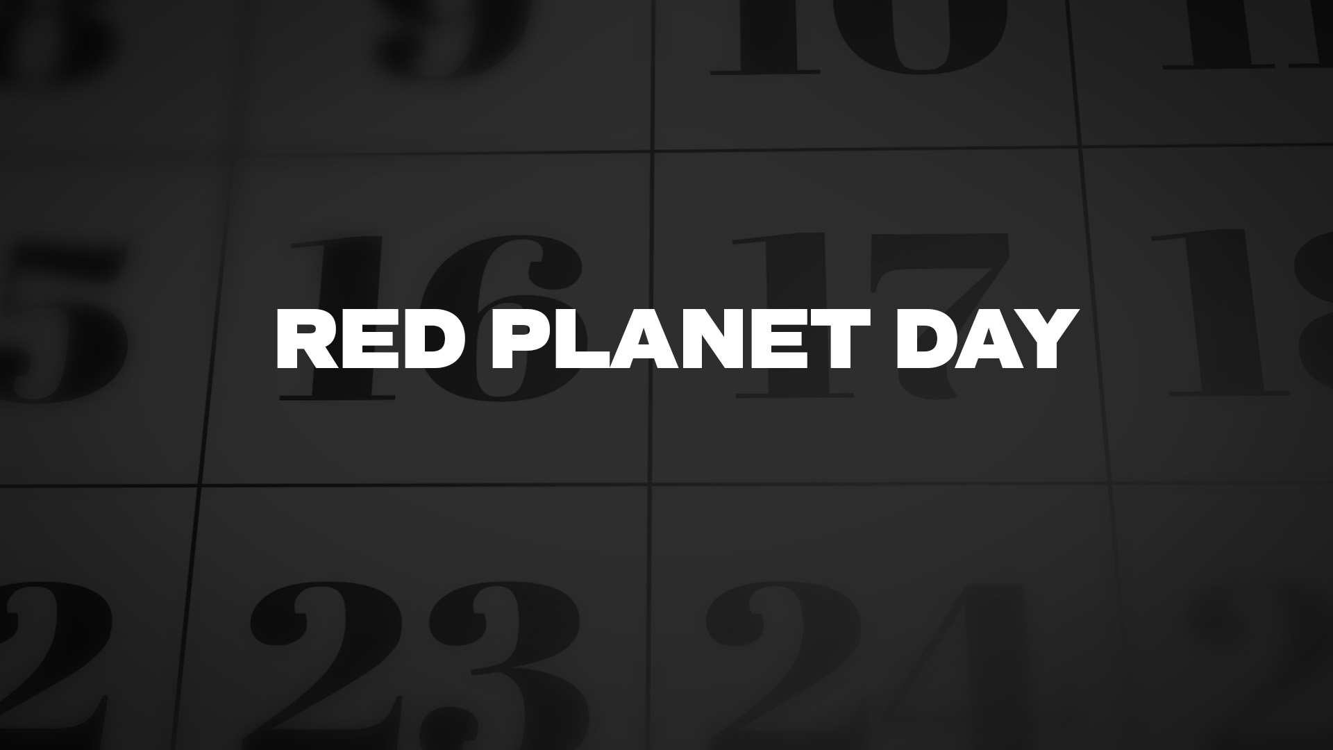 Title image for Red Planet Day