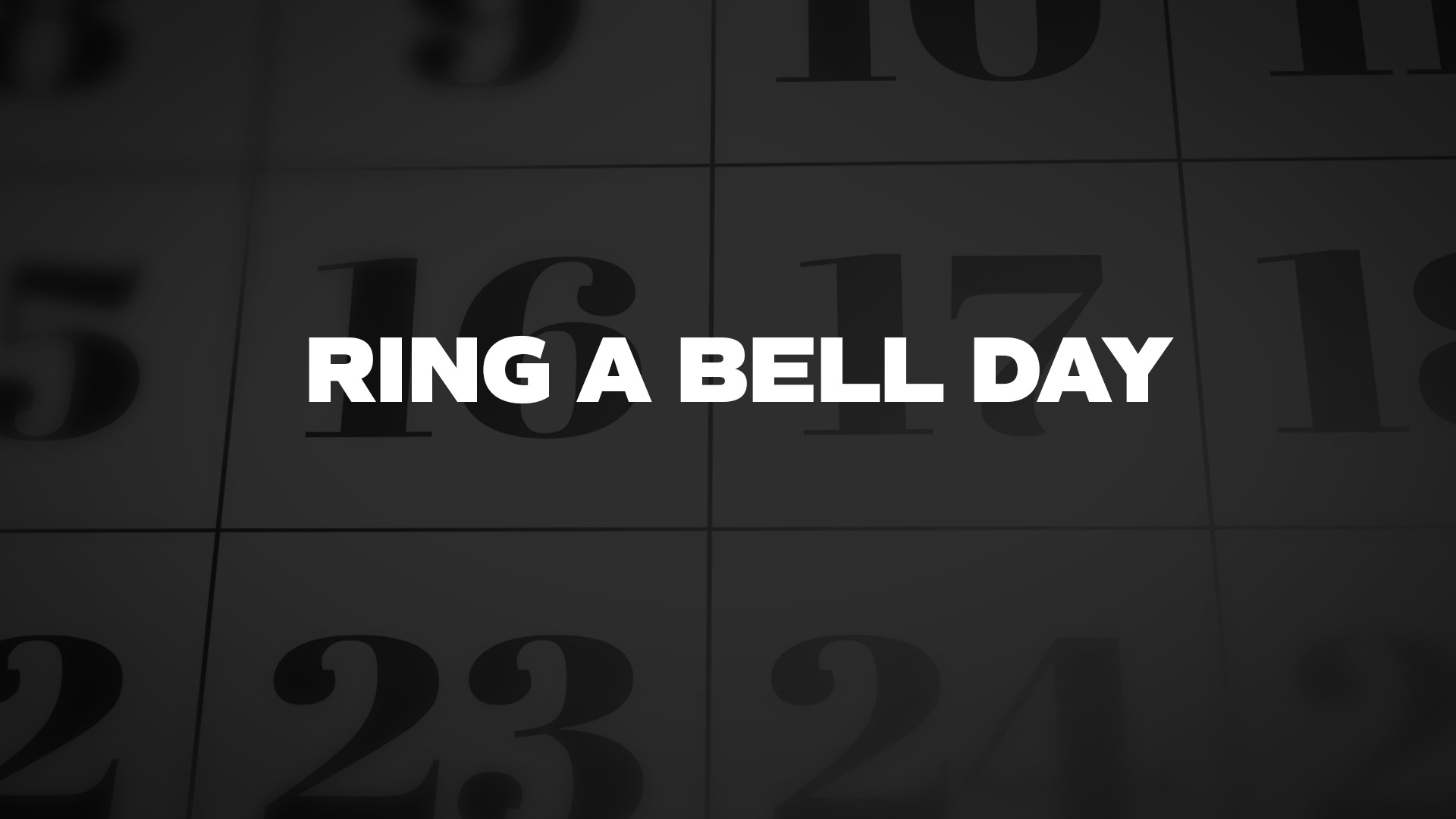 Title image for Ring A Bell Day