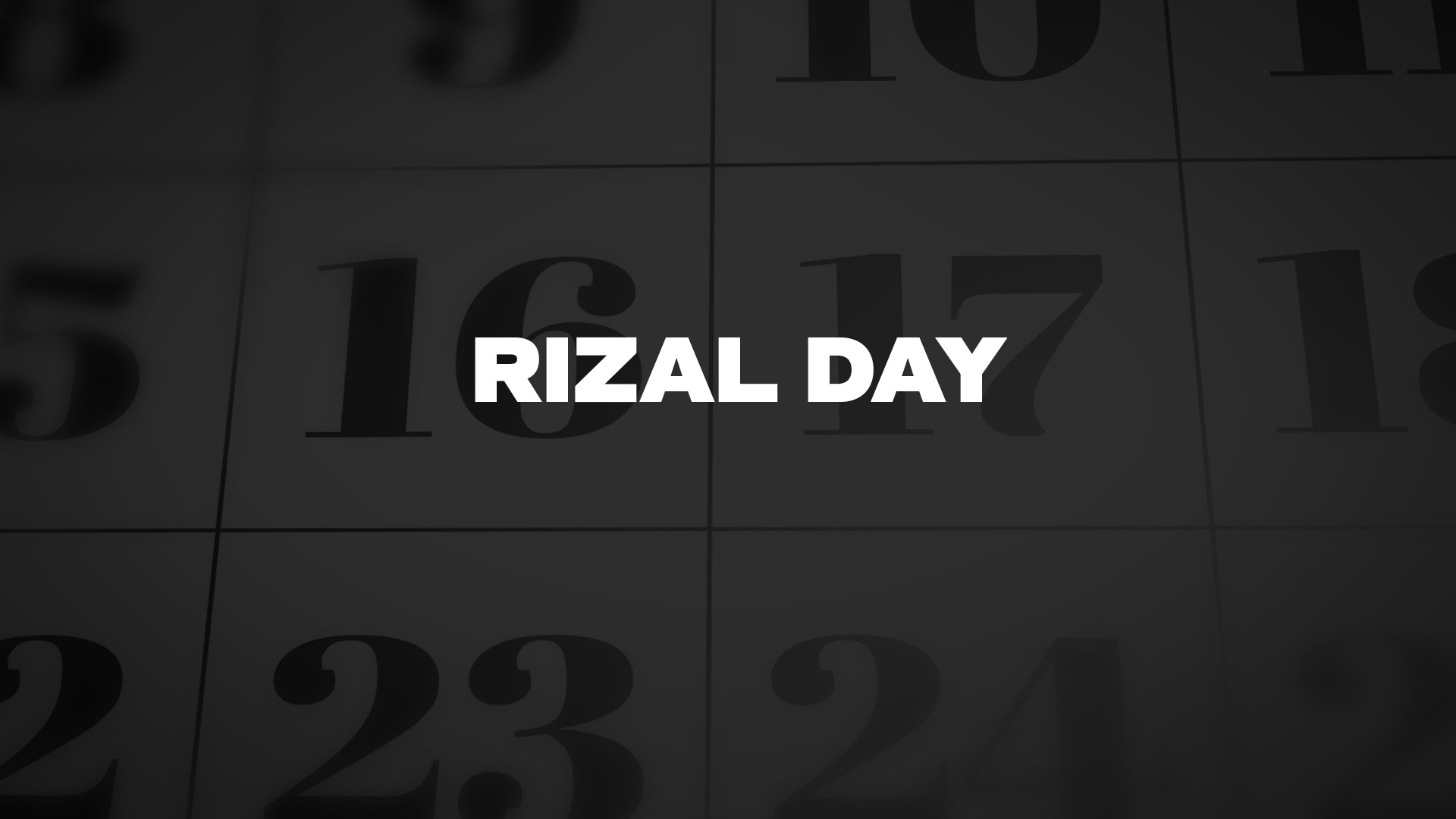 Title image for Rizal Day