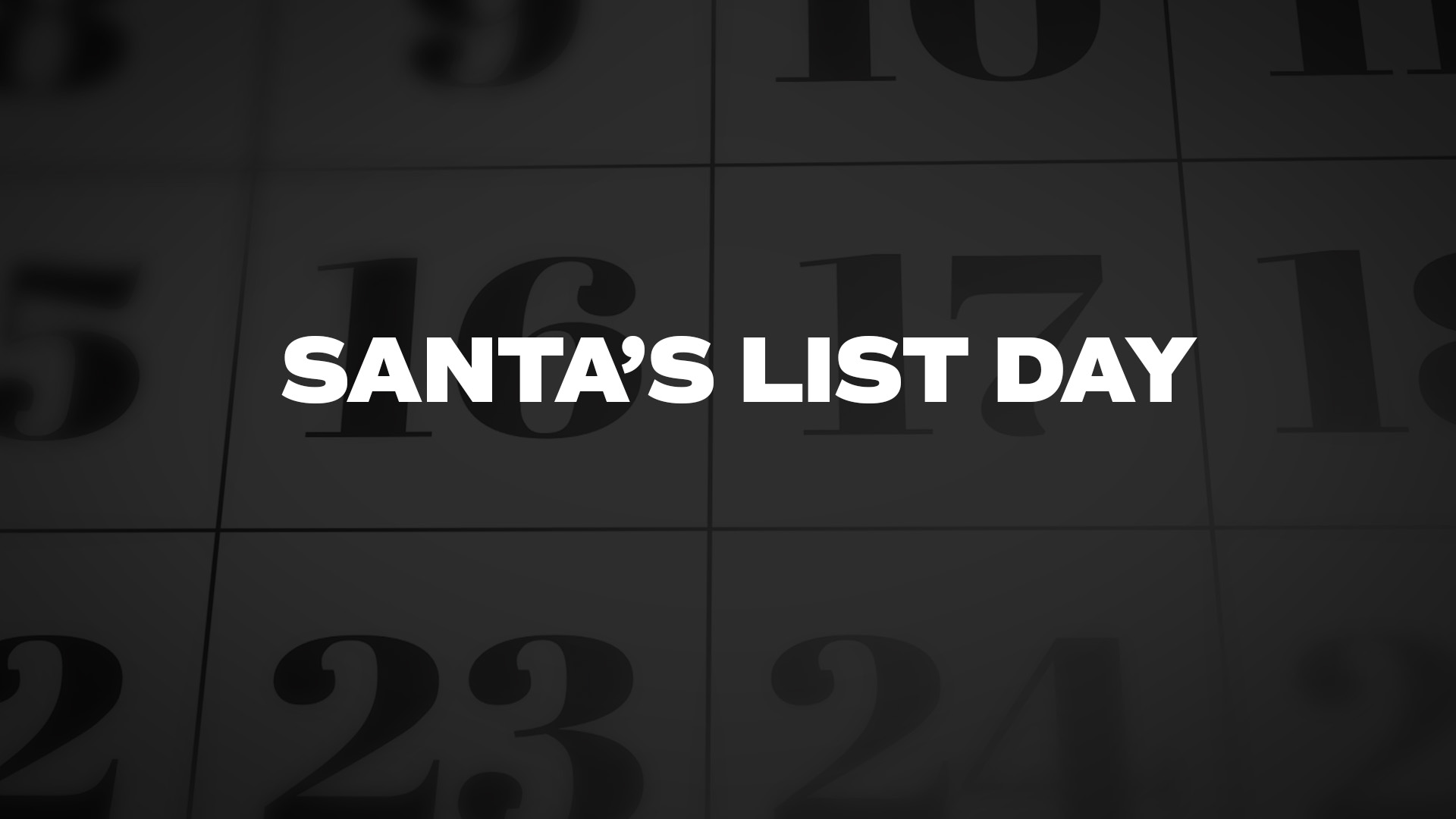 Title image for Santa's List Day