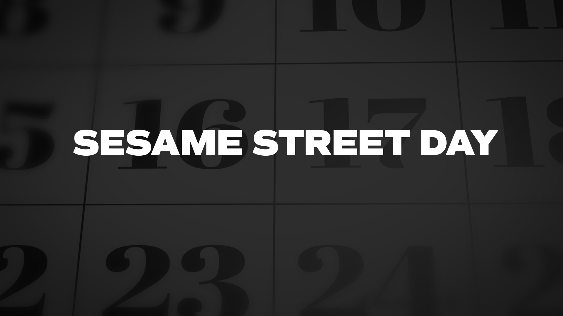 Title image for Sesame Street Day