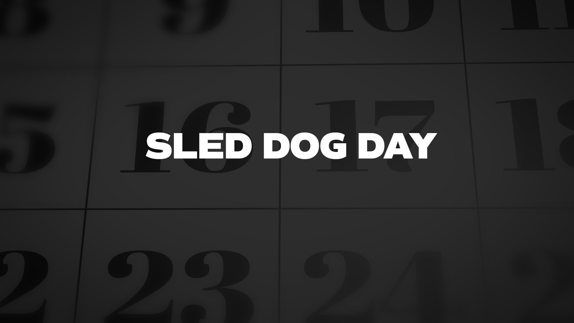 Title image for Sled Dog Day