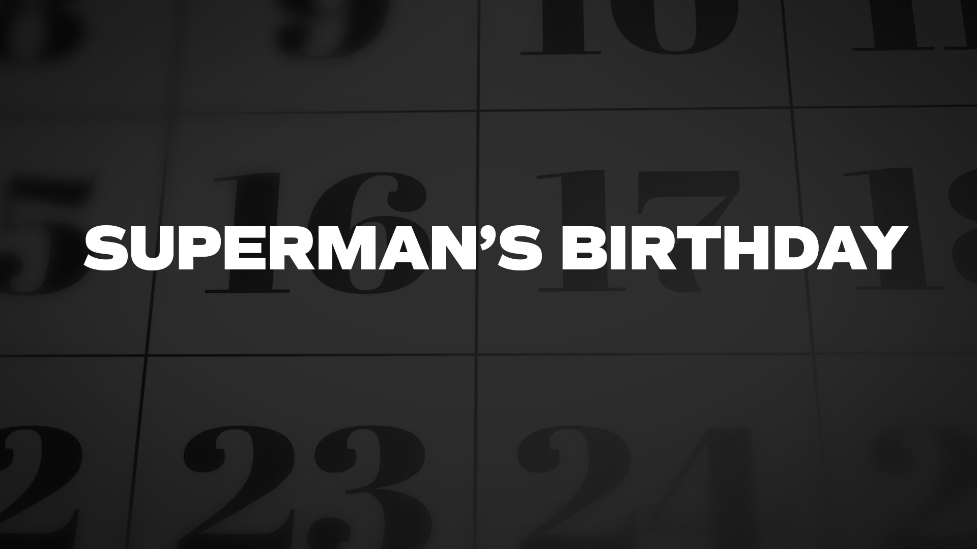 Title image for Superman's Birthday