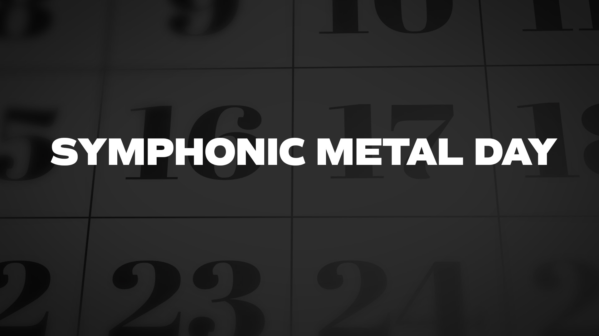 Title image for Symphonic Metal Day