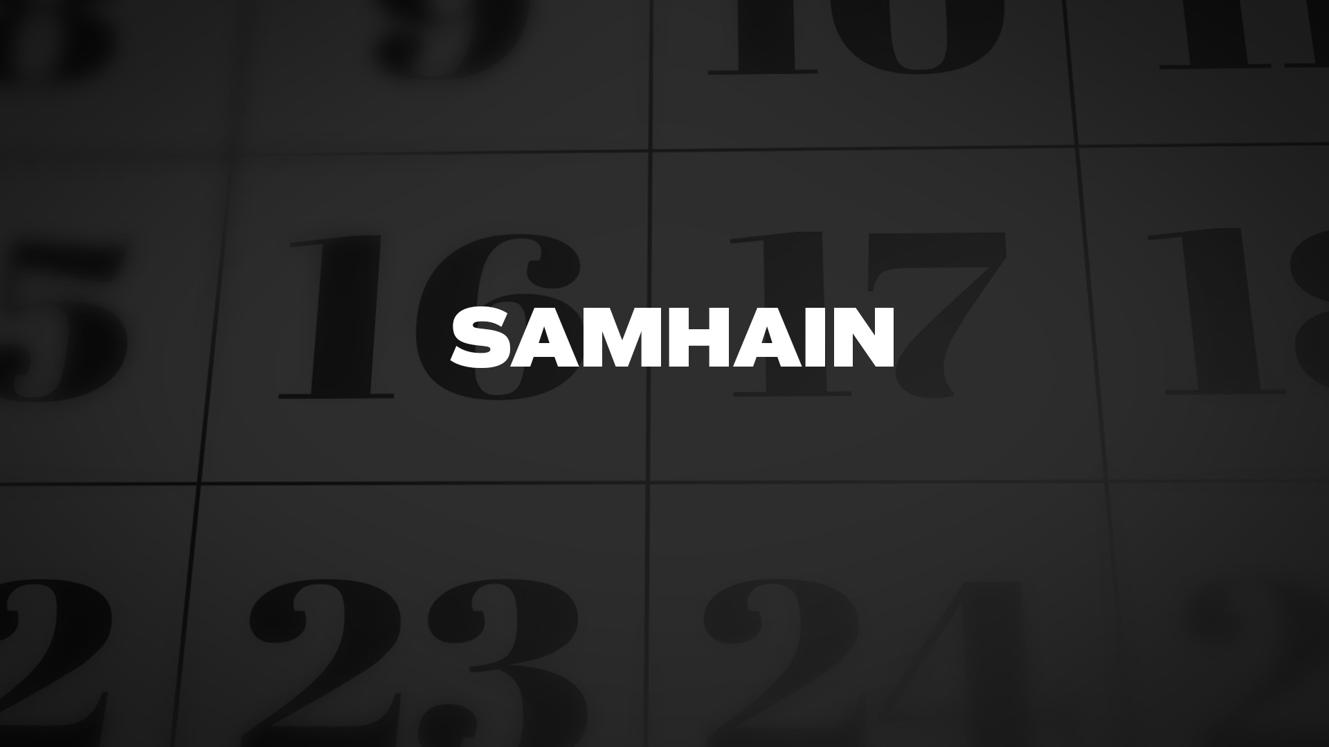 Title image for Samhain