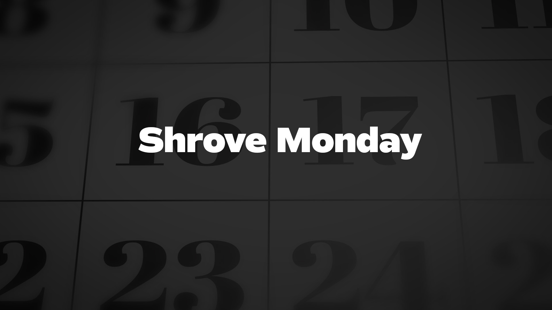 Title image for Shrove Monday
