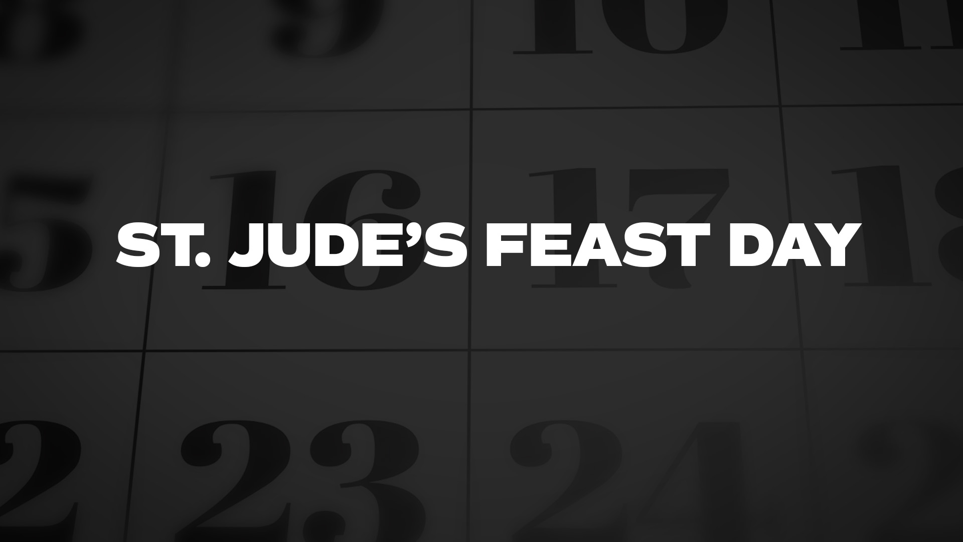 Title image for St. Jude's Feast Day