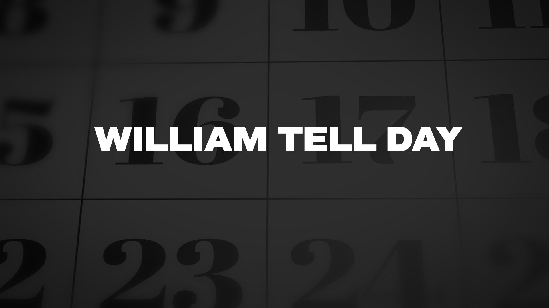 Title image for William Tell Day