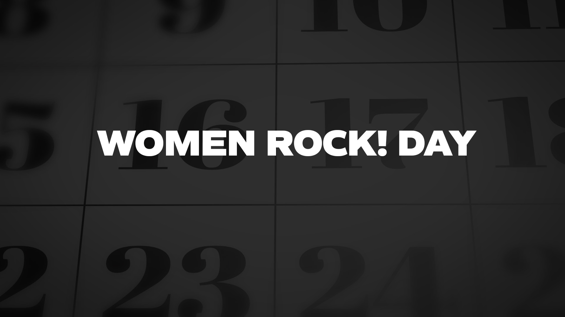Title image for Women Rock! Day