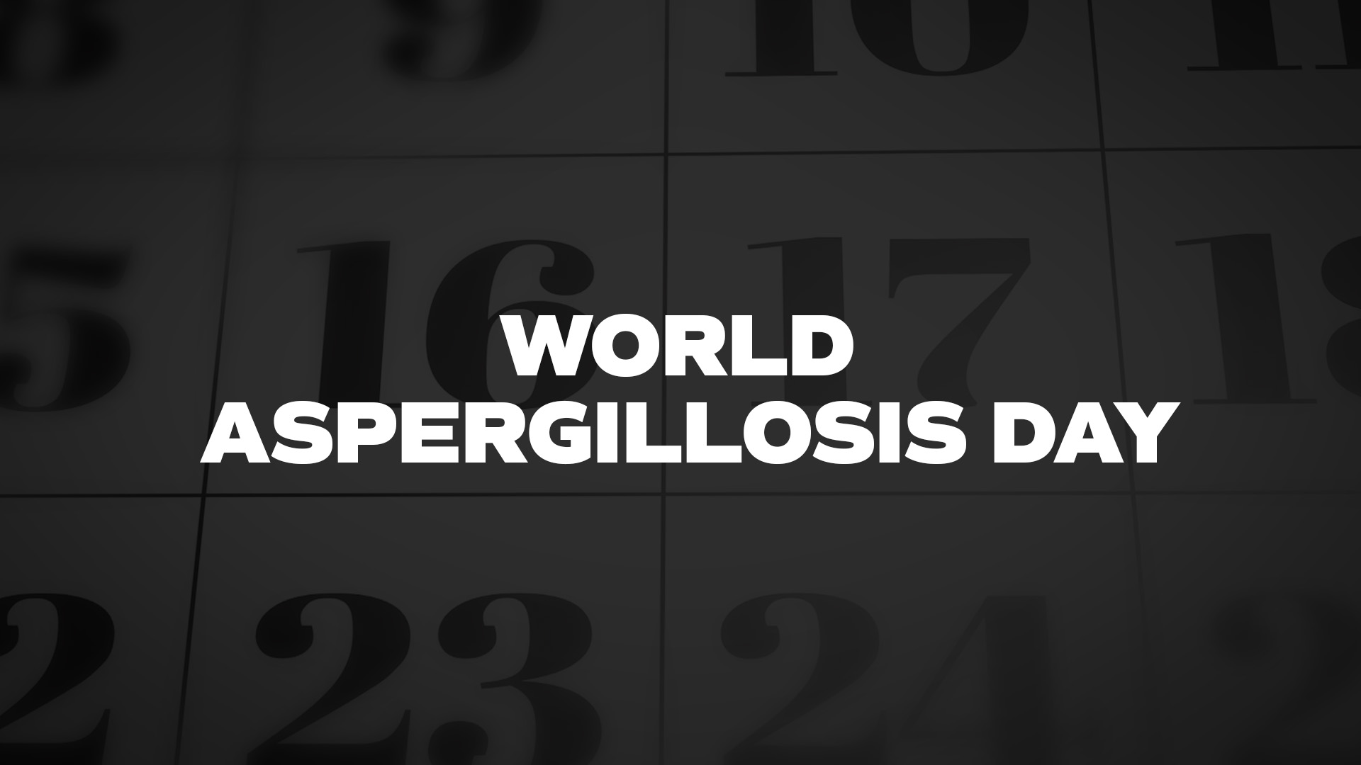 Title image for World Aspergillosis Day