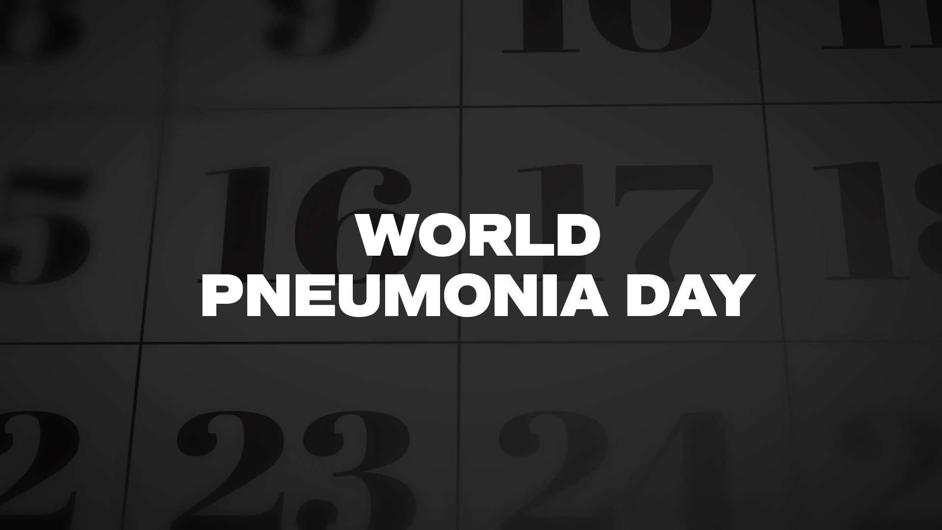 Title image for World Pneumonia Day