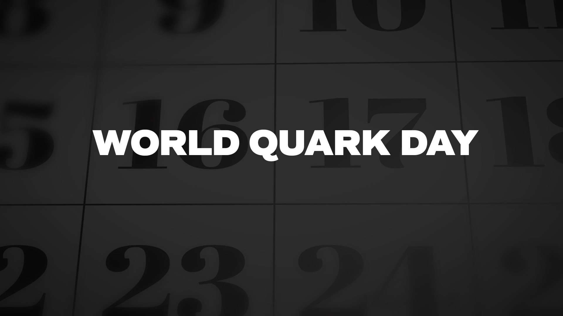 Title image for World Quark Day