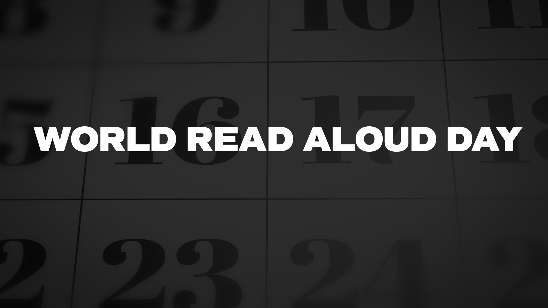 Title image for World Read Aloud Day