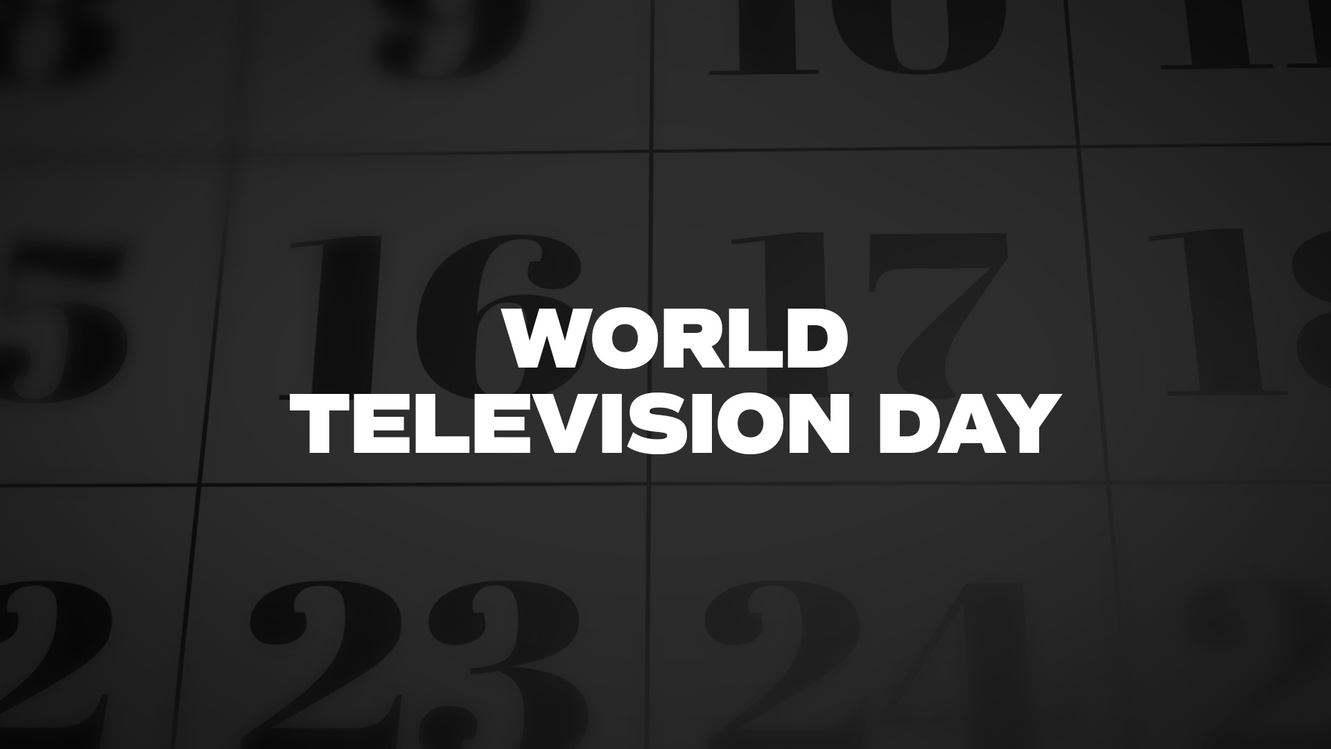 Title image for World Television Day