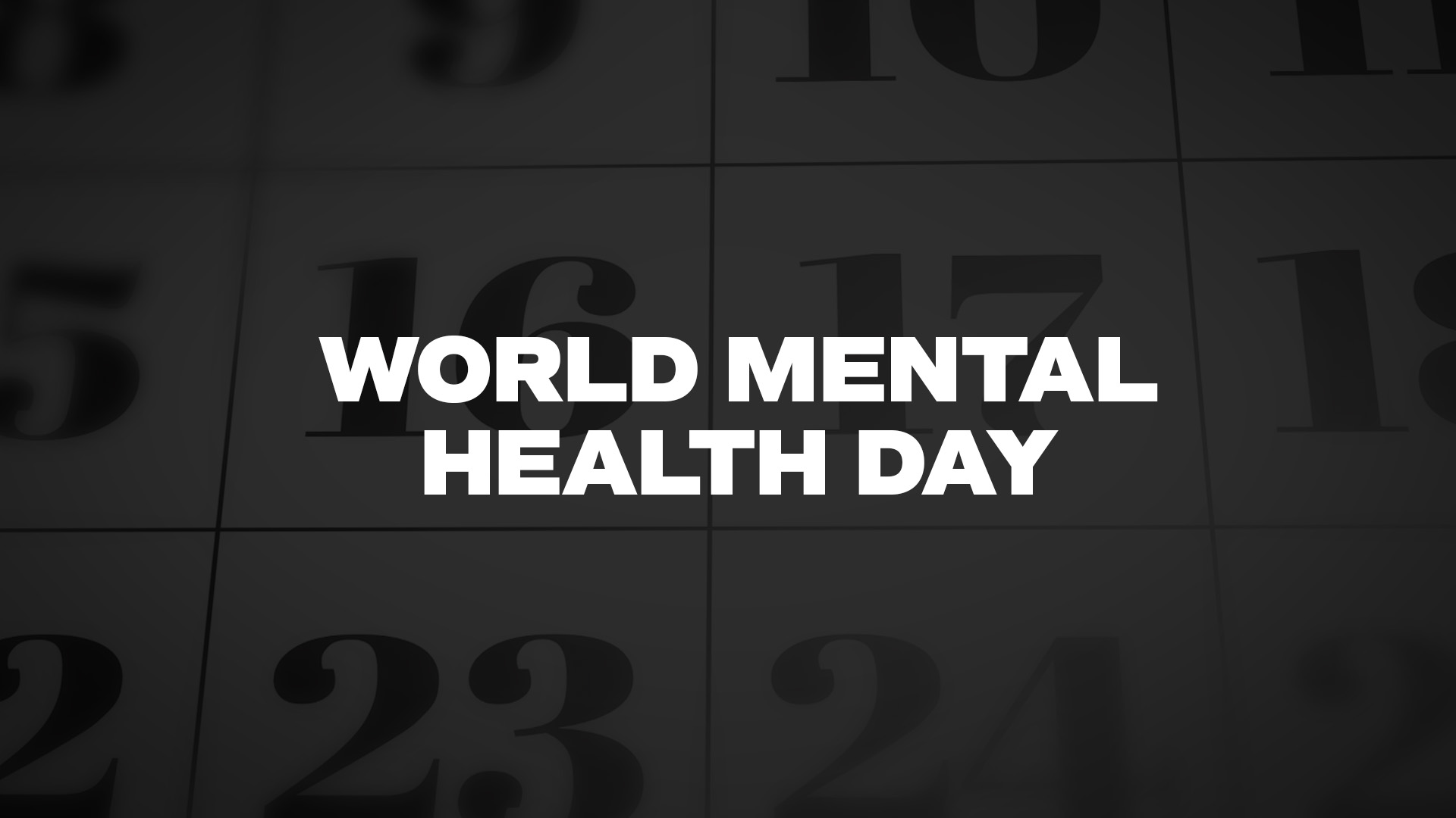 Title image for World Mental Health Day
