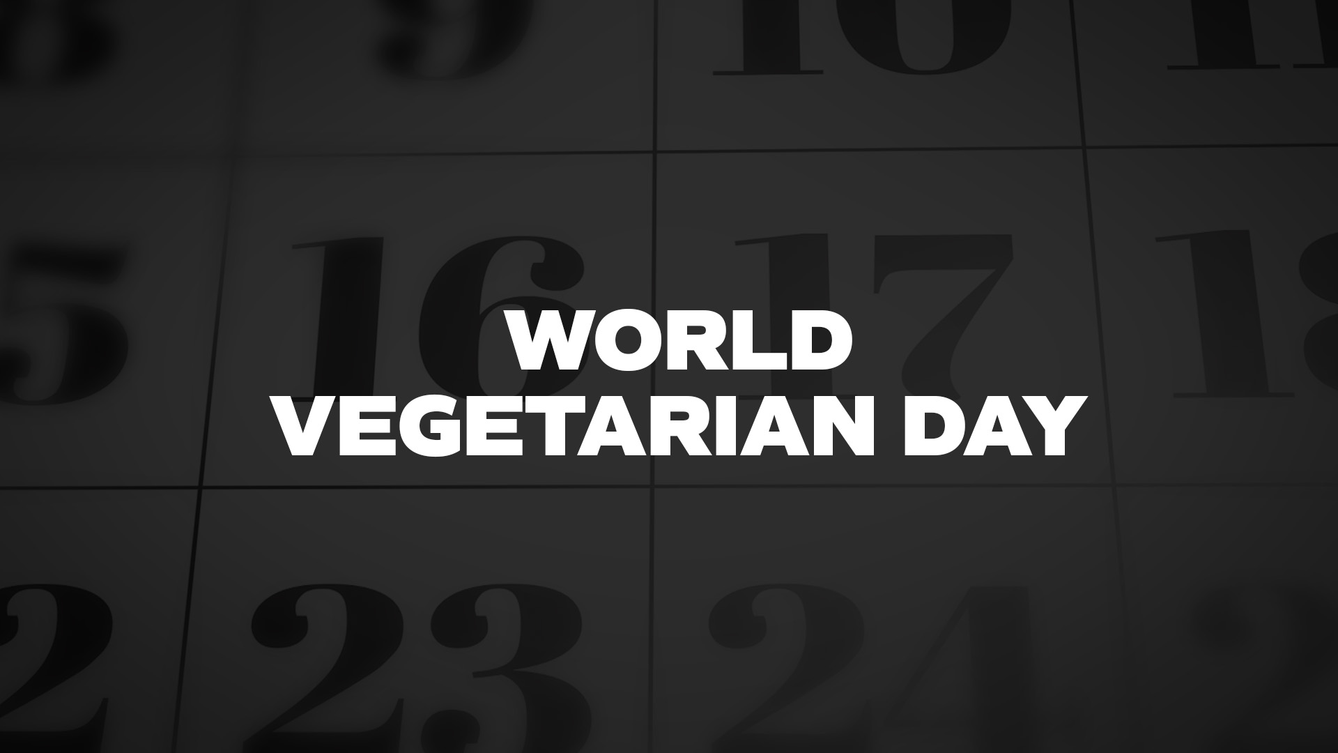 Title image for World Vegetarian Day