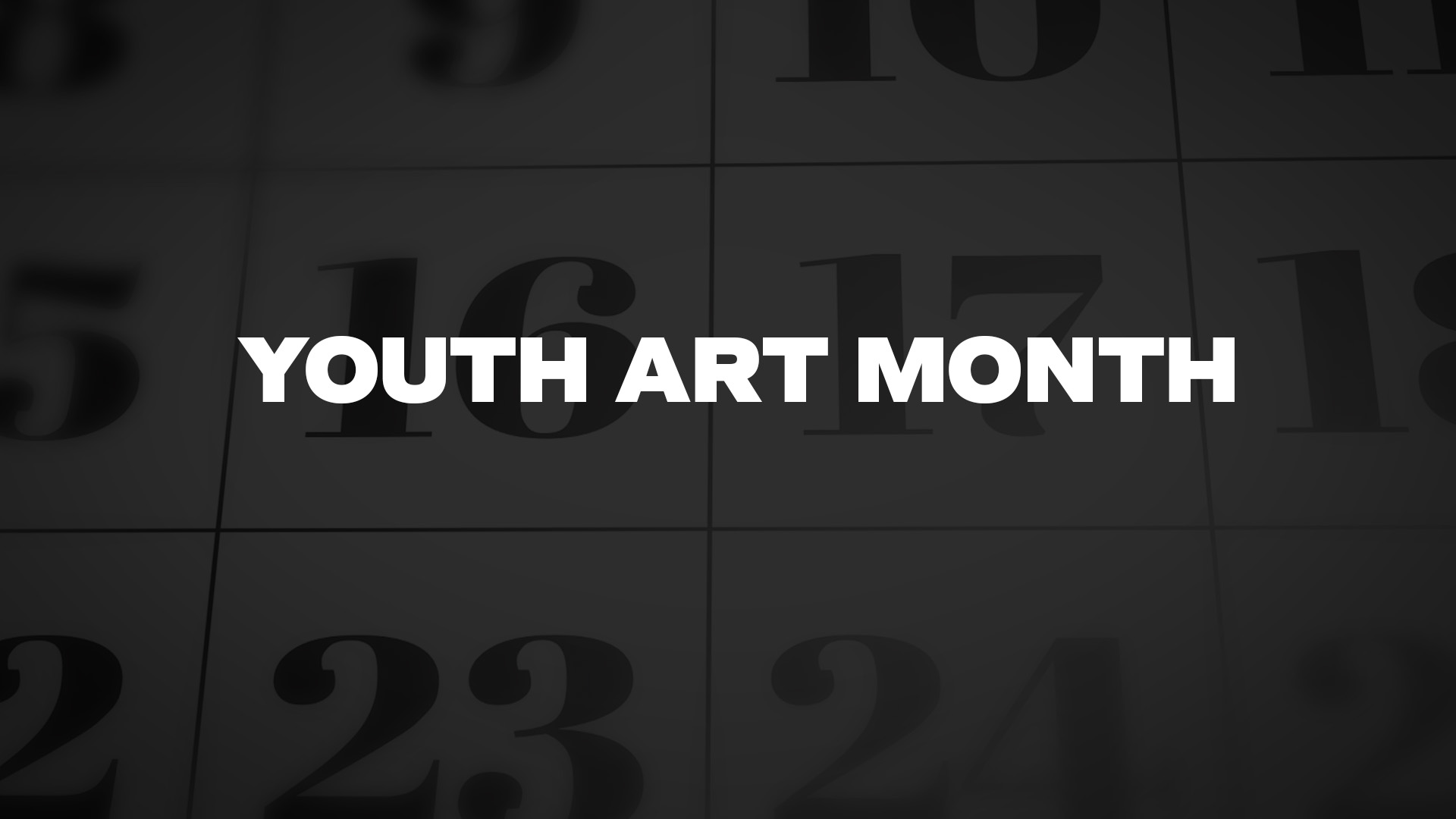 Title image for Youth Art Month