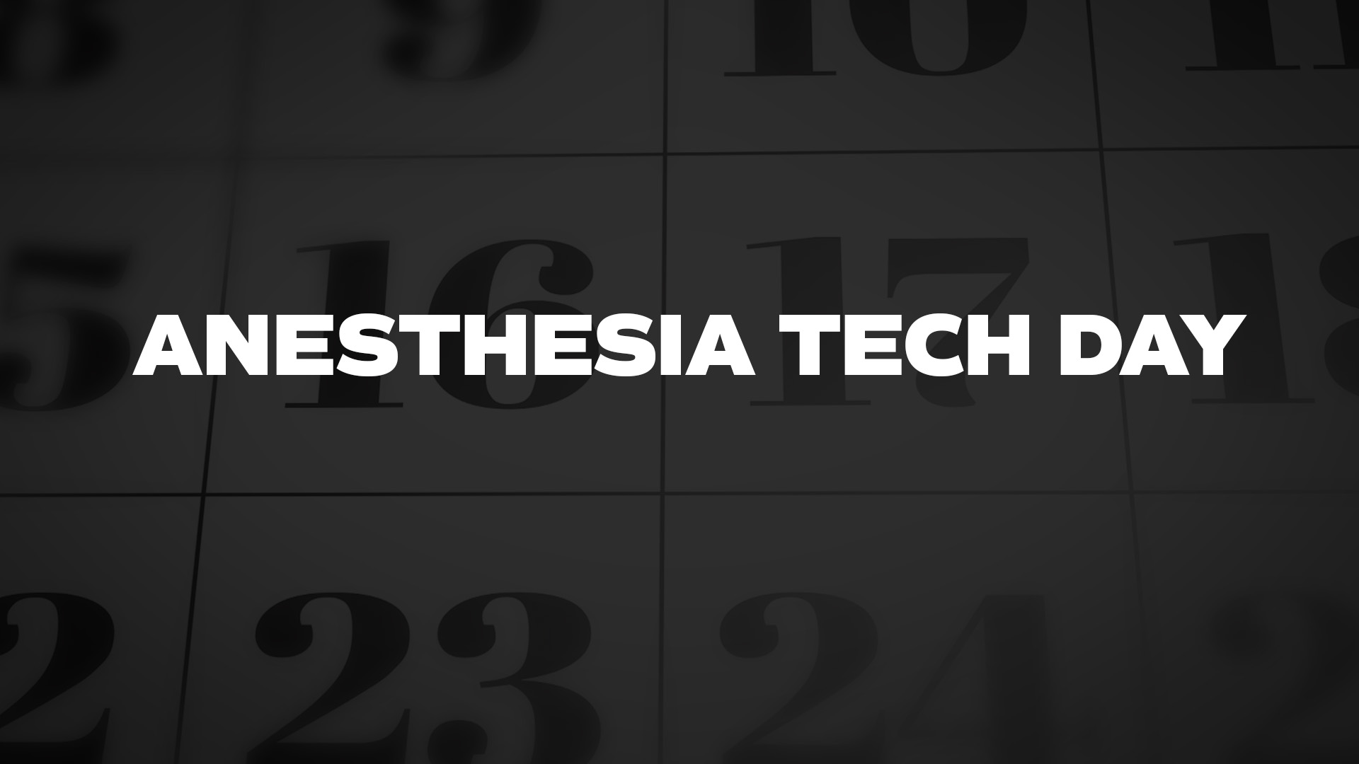 Title image for Anesthesia Tech Day