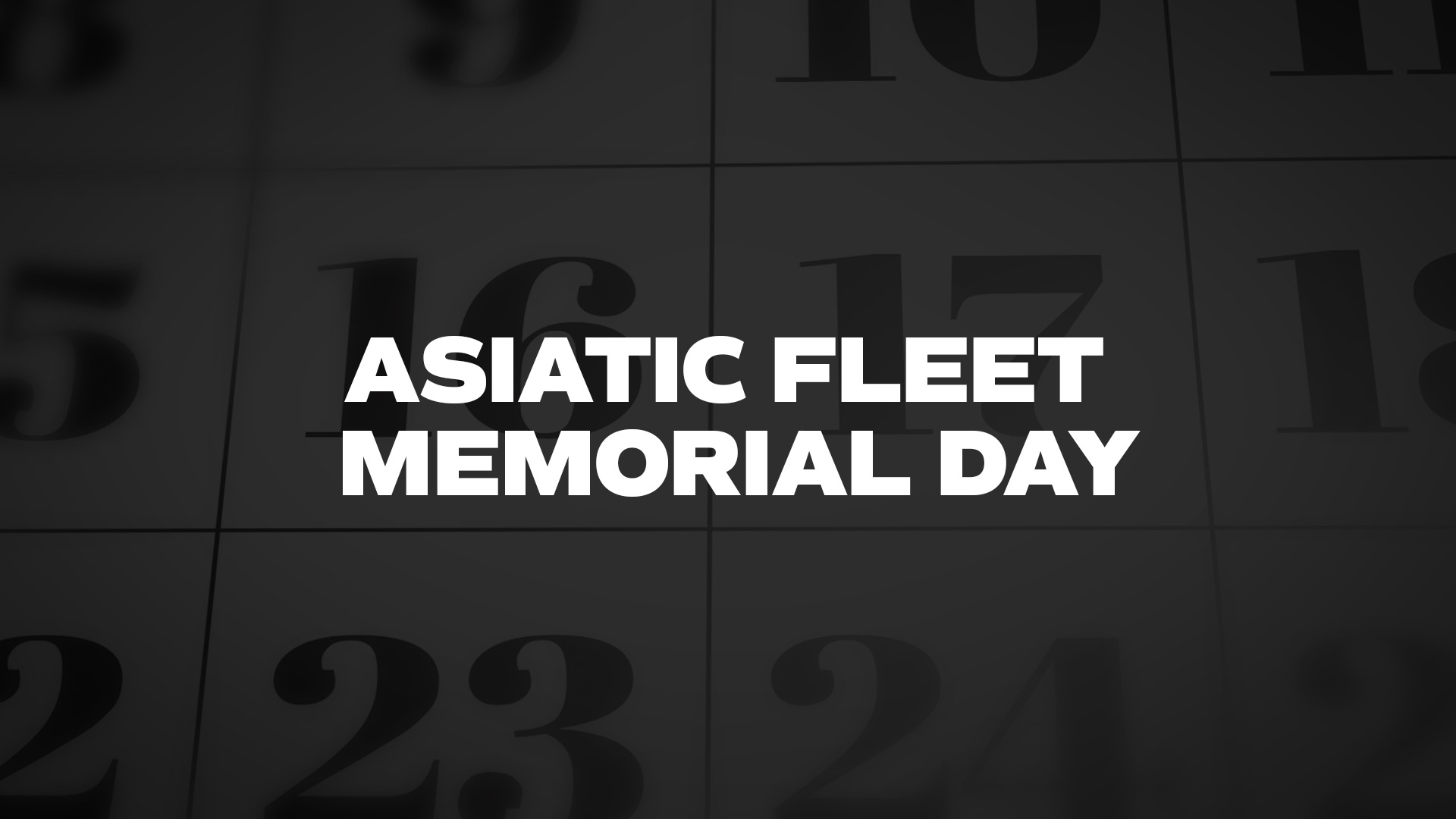 Title image for Asiatic Fleet Memorial Day
