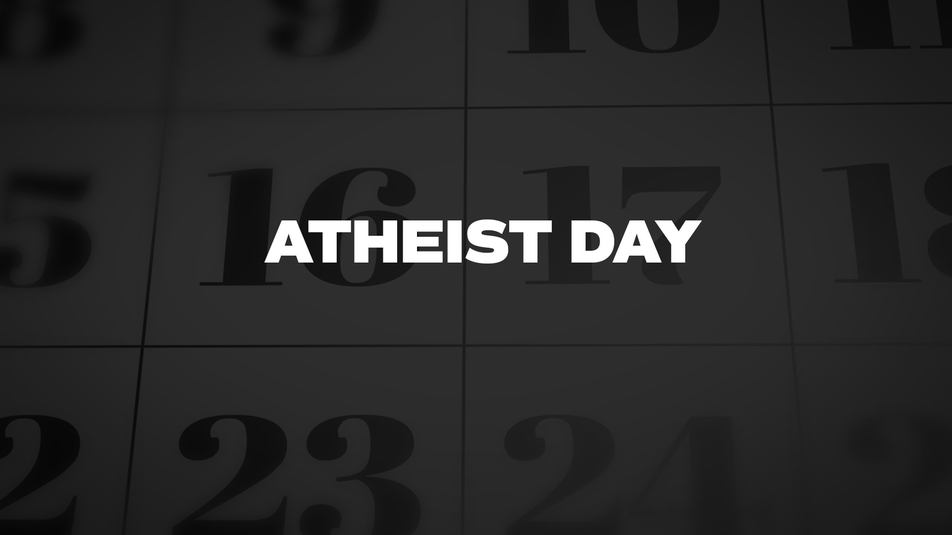 Title image for Atheist Day