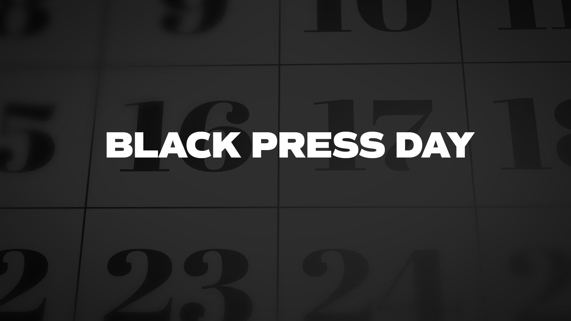 Title image for Black Press Day