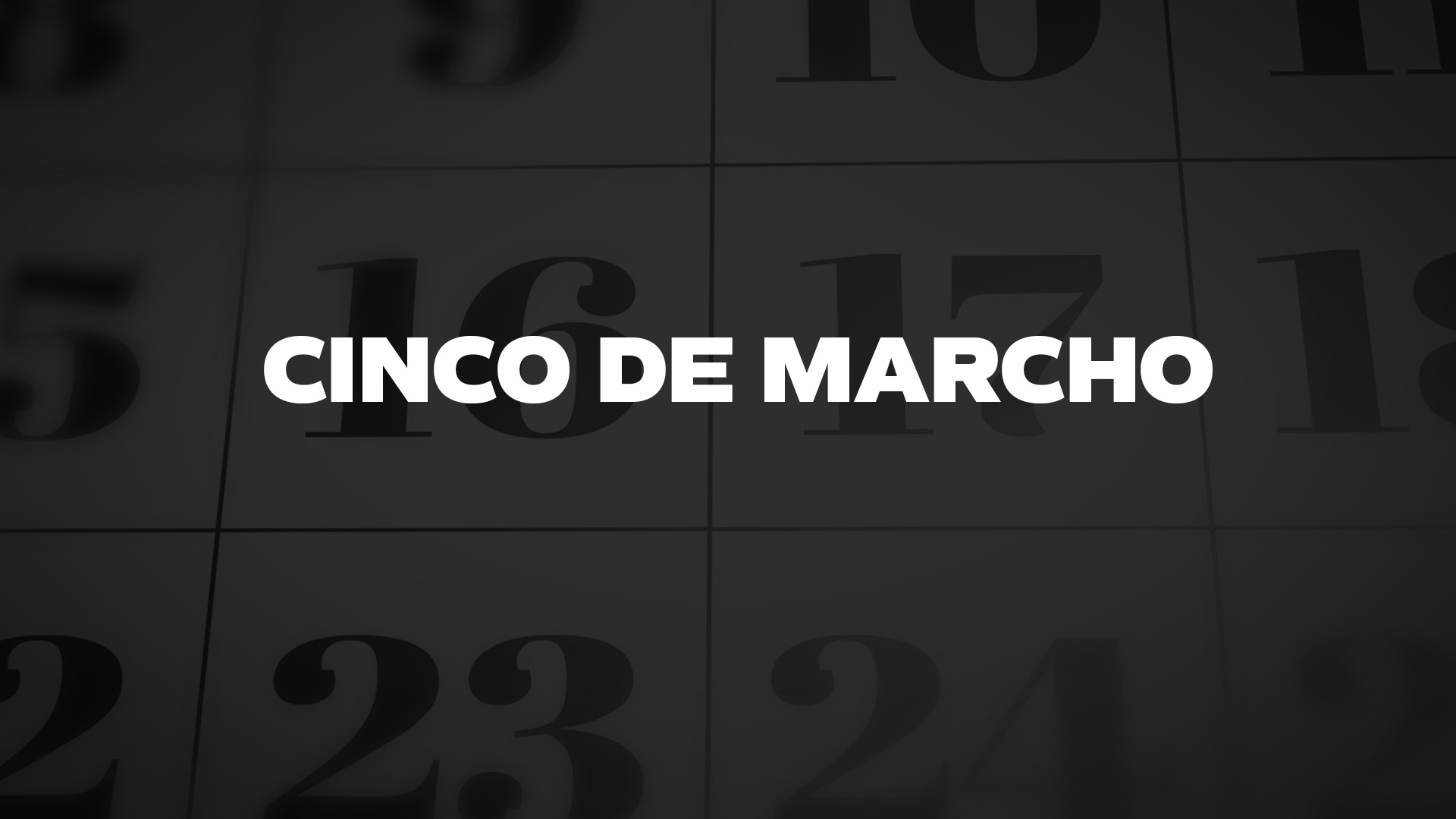 Title image for Cinco de Marcho