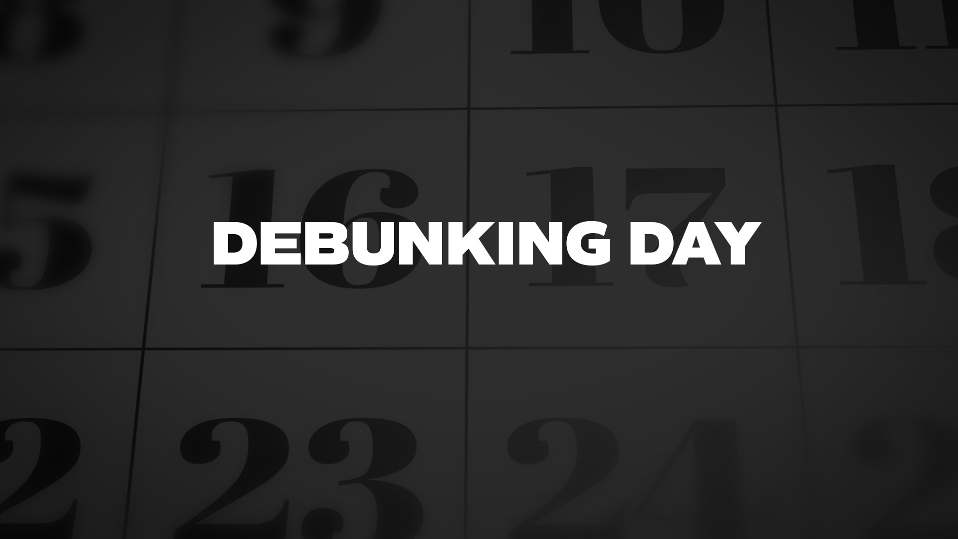 Title image for Debunking Day