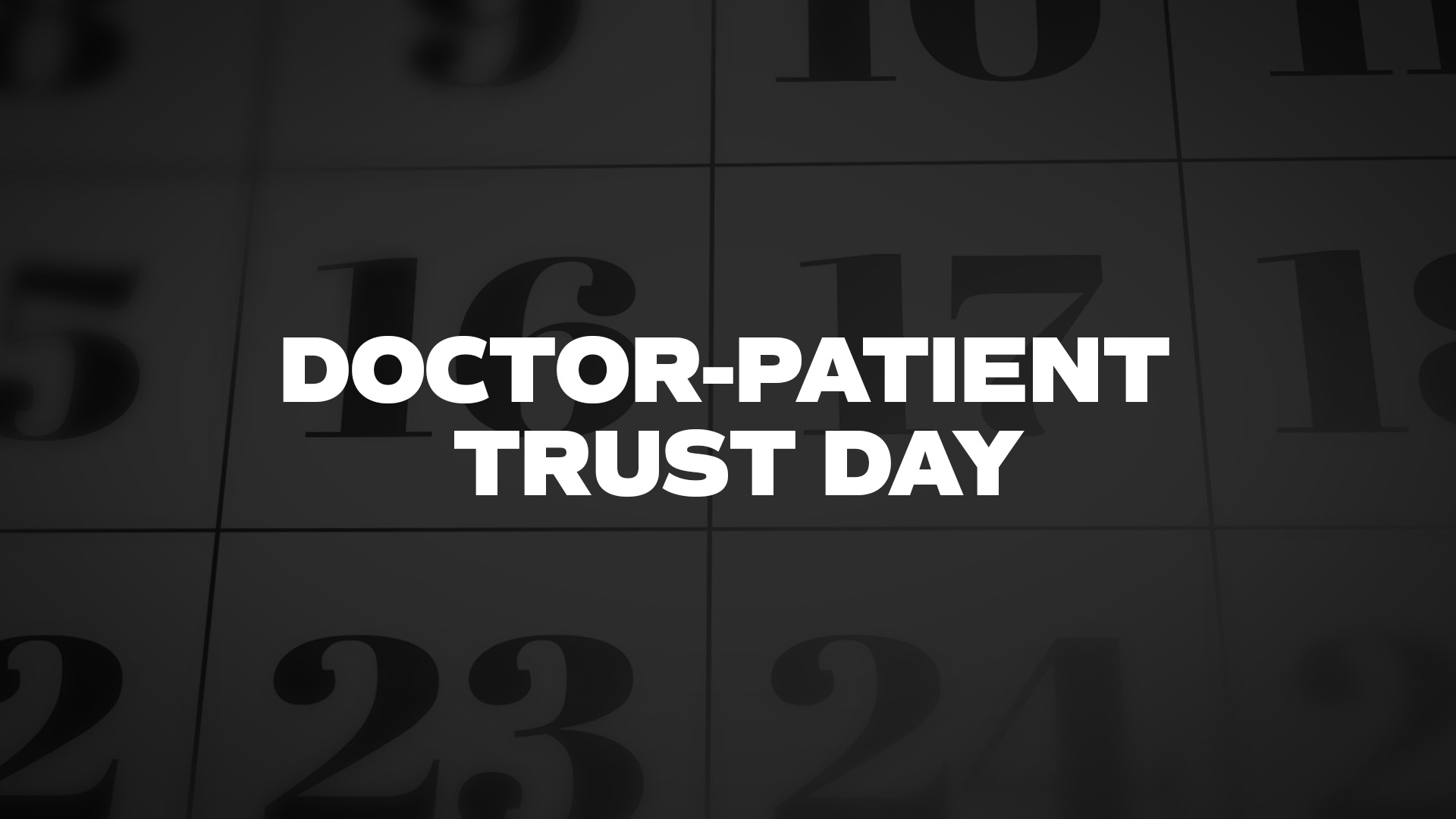 Title image for Doctor-Patient Trust Day