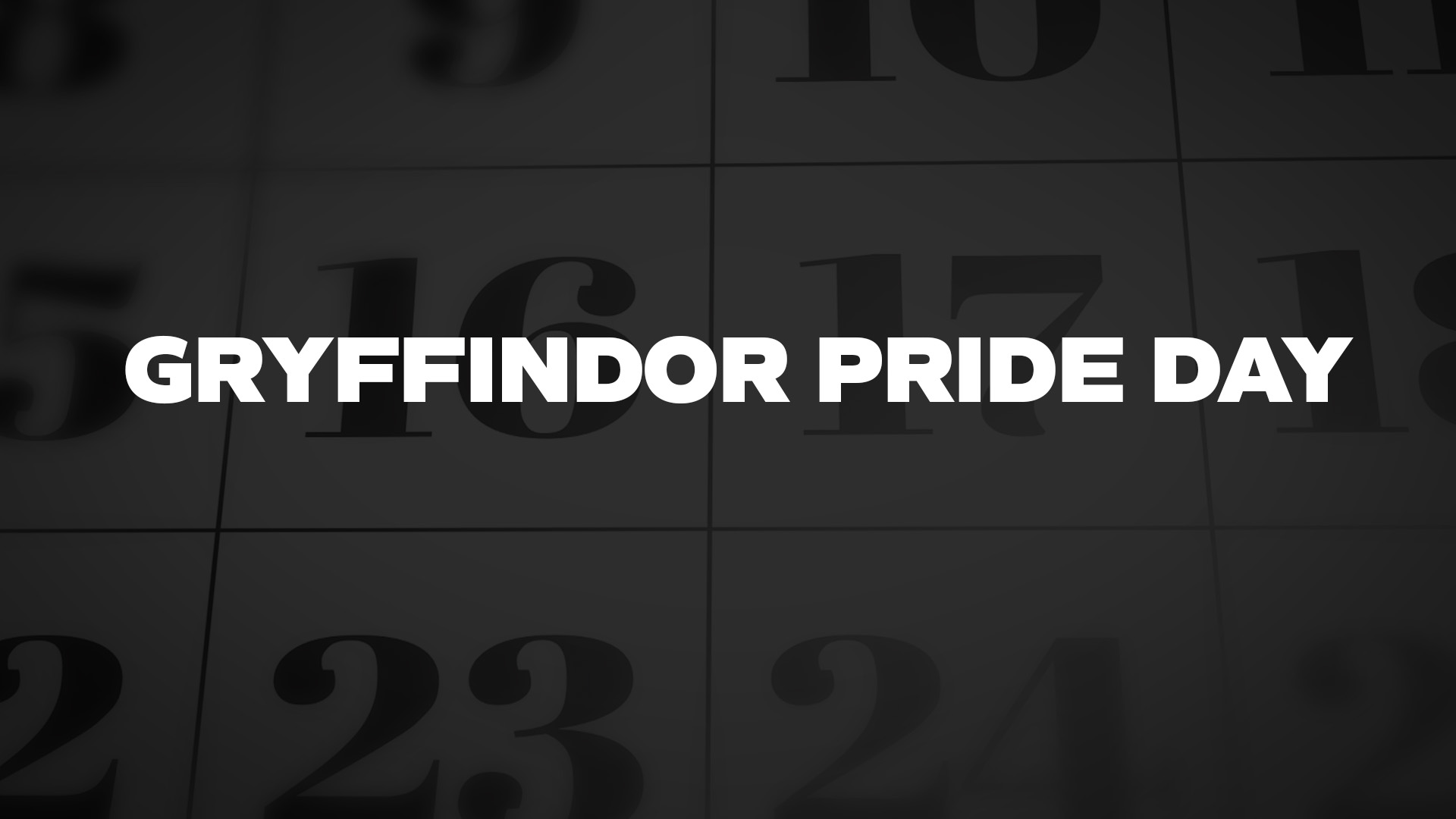 Title image for Gryffindor Pride Day