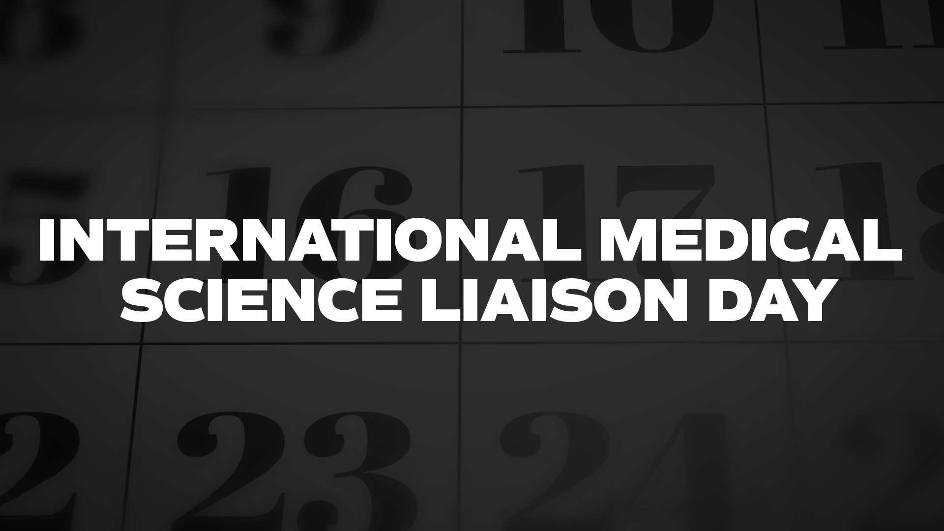 Title image for International Medical Science Liaison Day