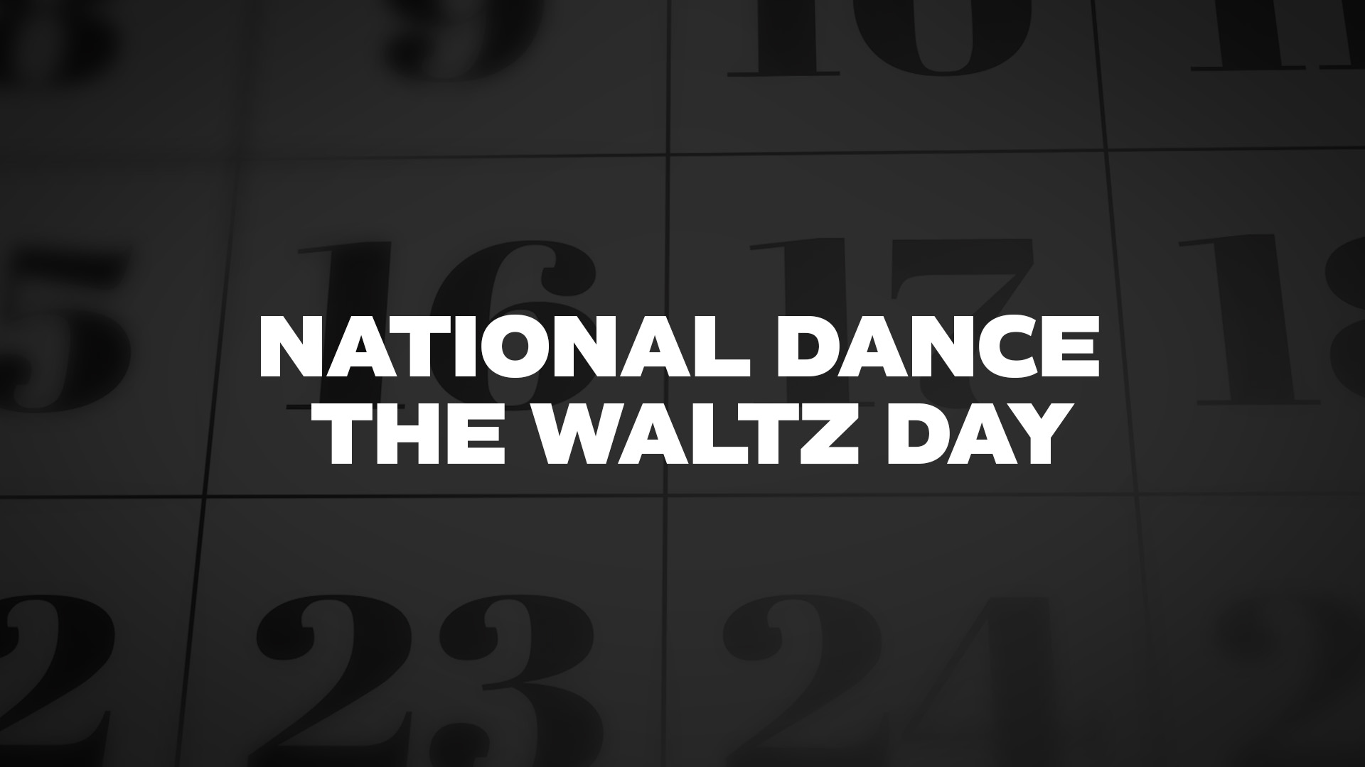 Title image for National Dance the Waltz Day