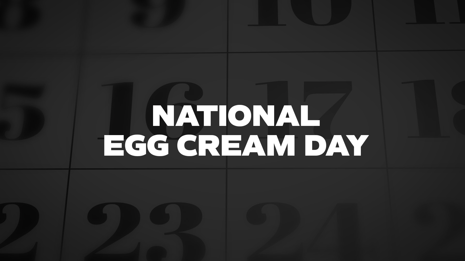 Title image for National Egg Cream Day