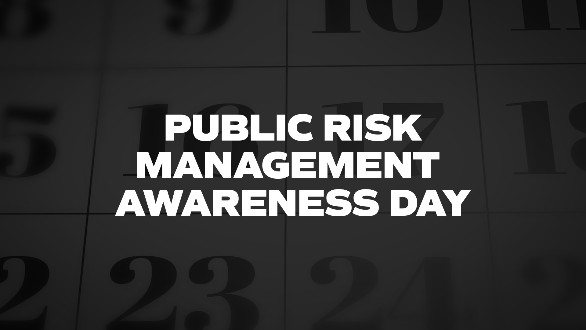 Title image for Public Risk Management Awareness Day