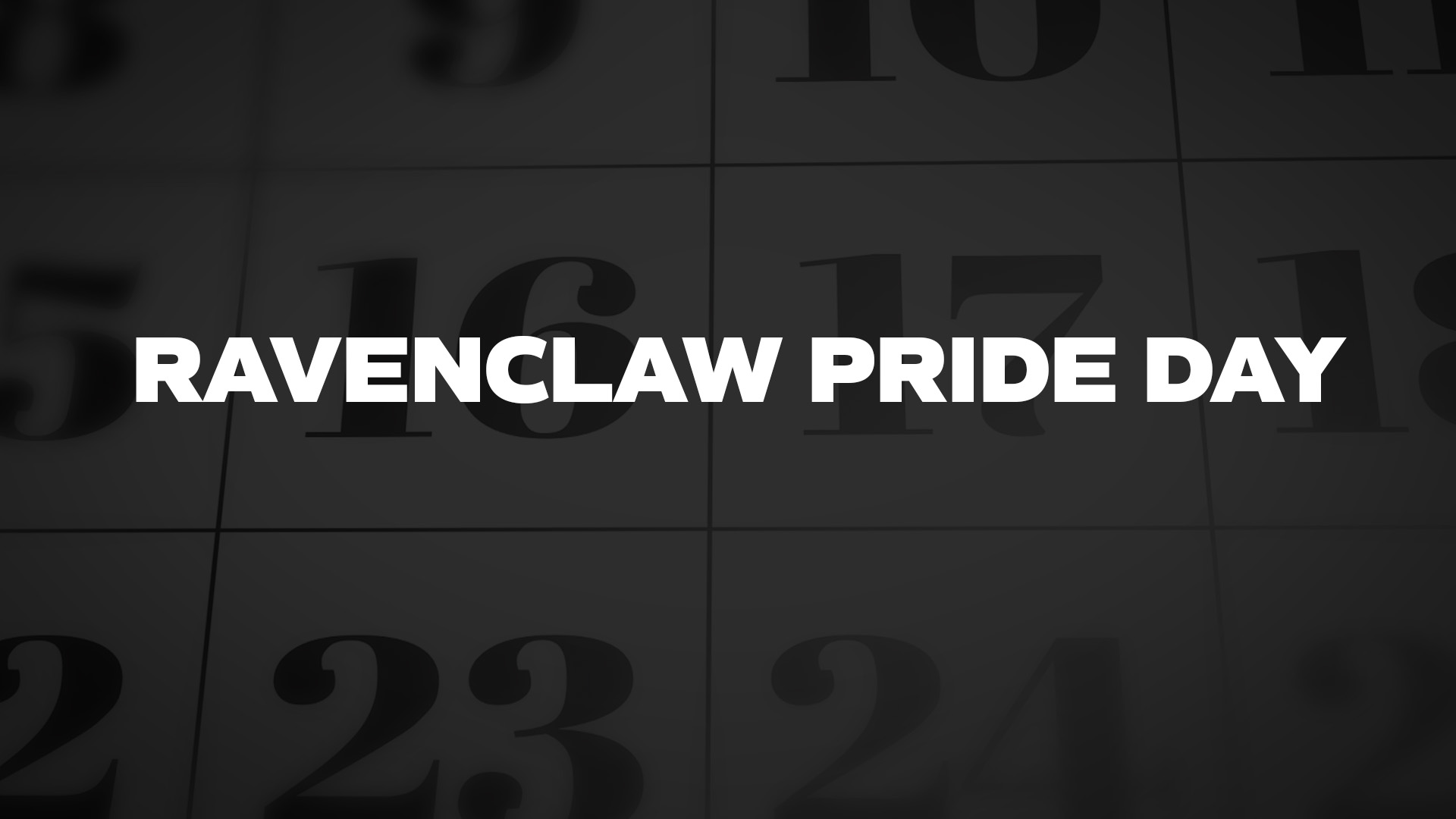 Title image for Ravenclaw Pride Day