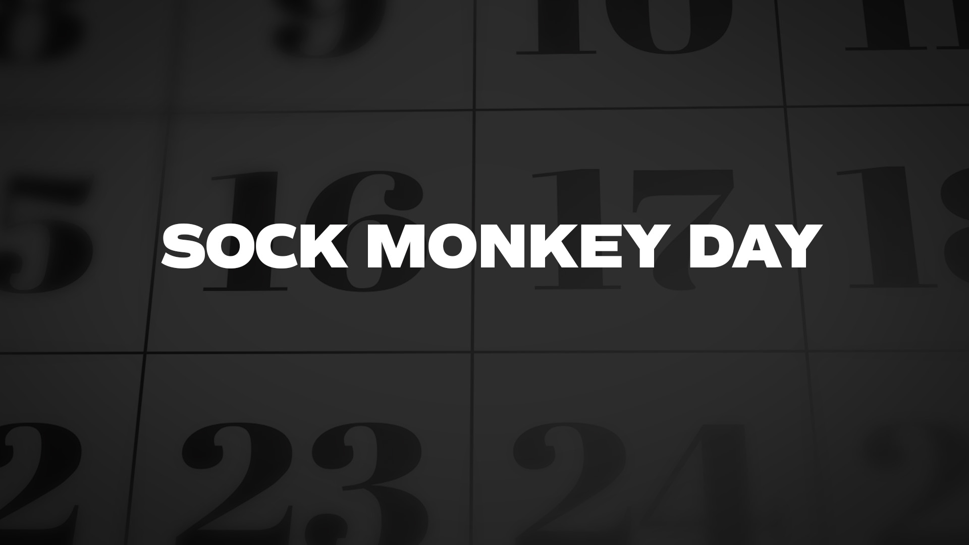 Title image for Sock Monkey Day