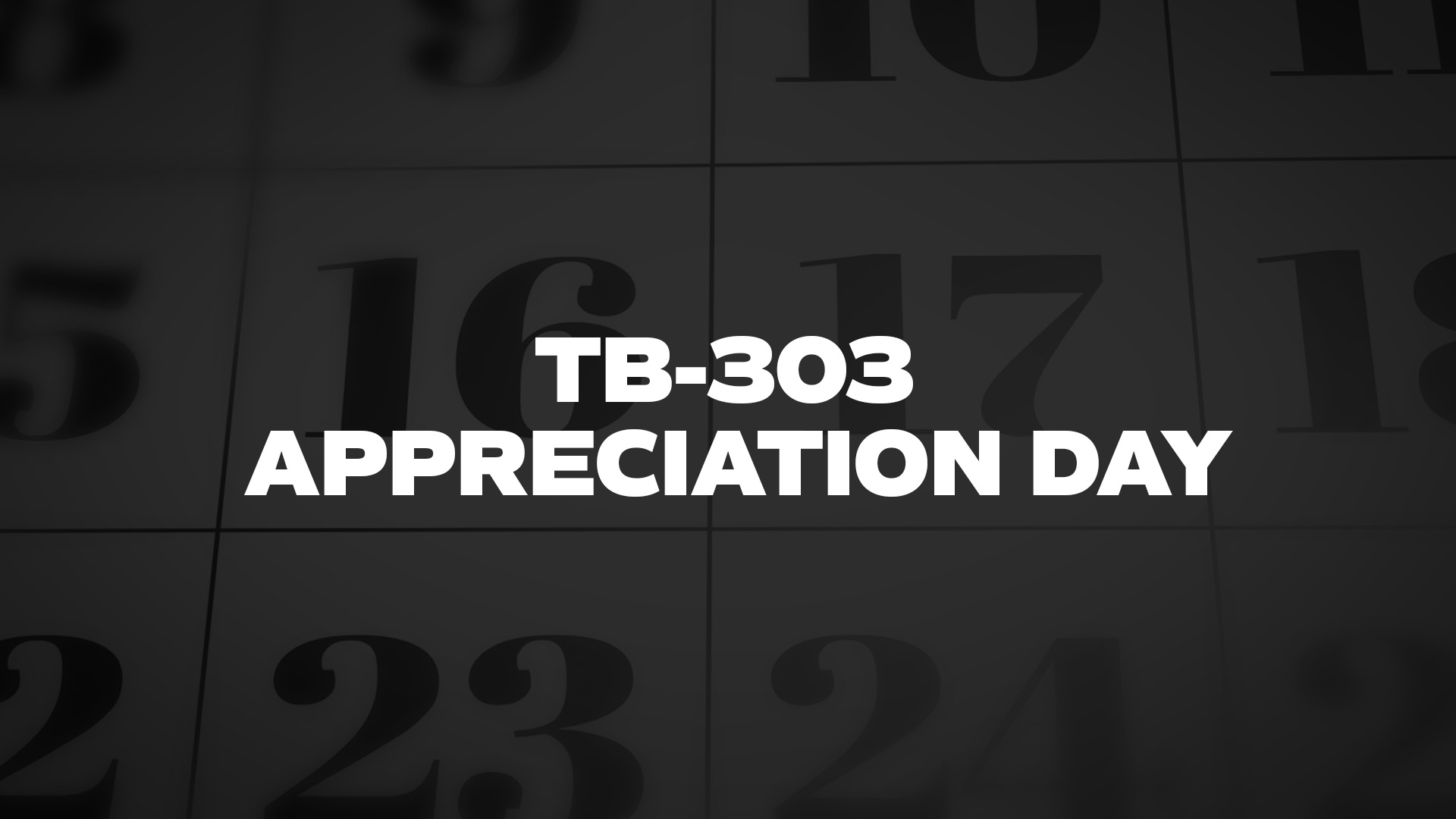 Title image for TB-303 Appreciation Day