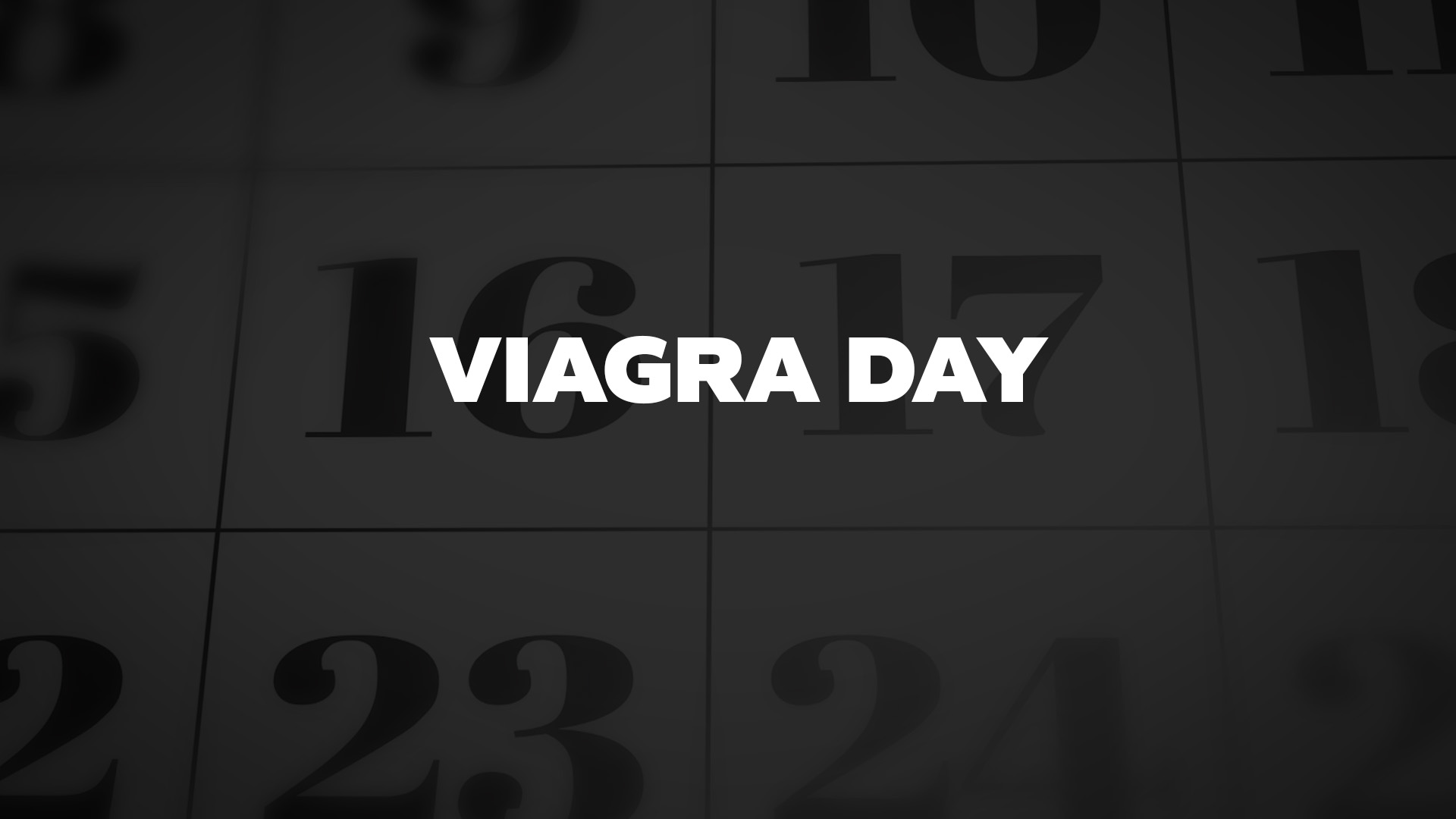 Viagra Day List Of National Days