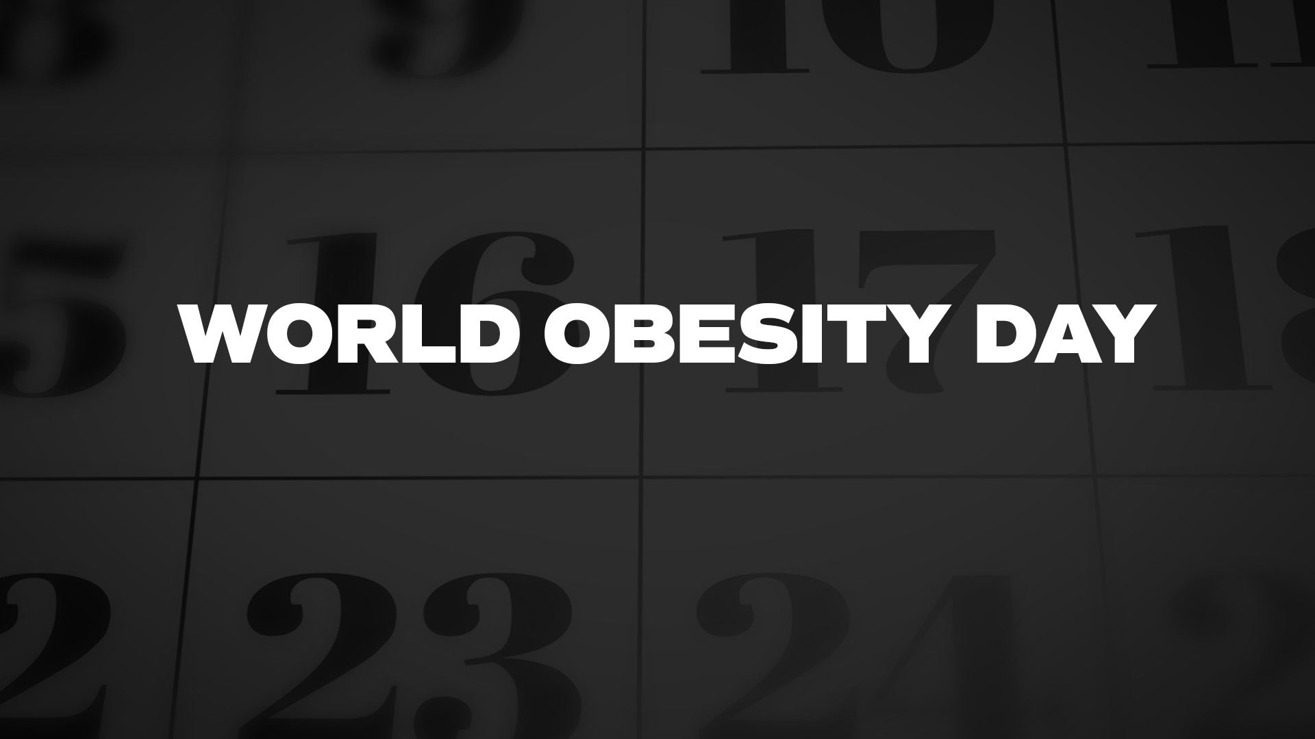 Title image for World Obesity Day