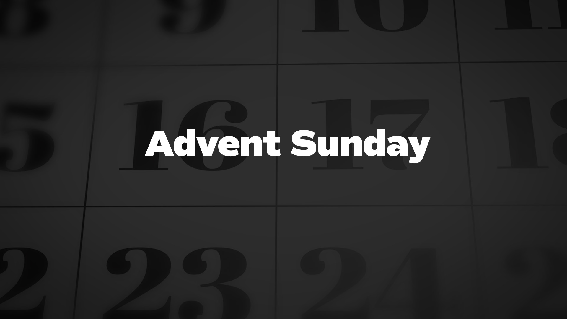 Title image for Advent Sunday