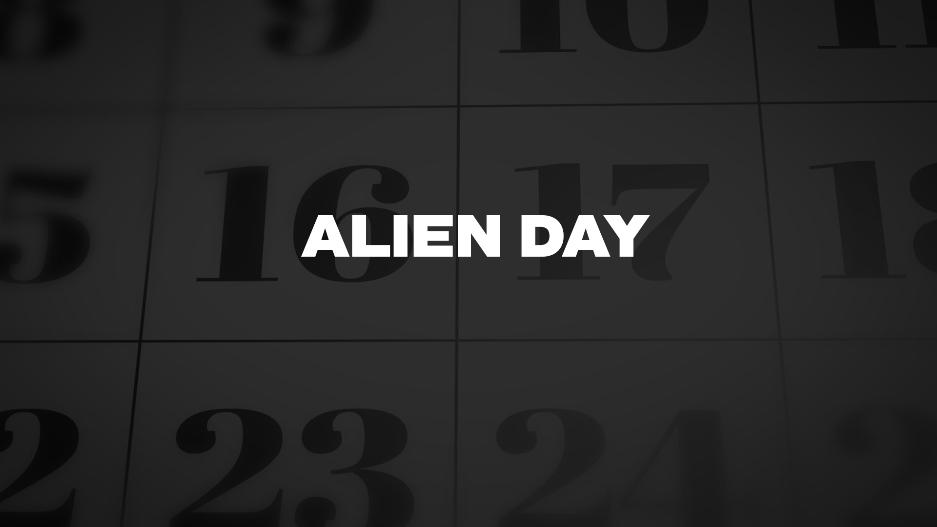 Title image for Alien Day