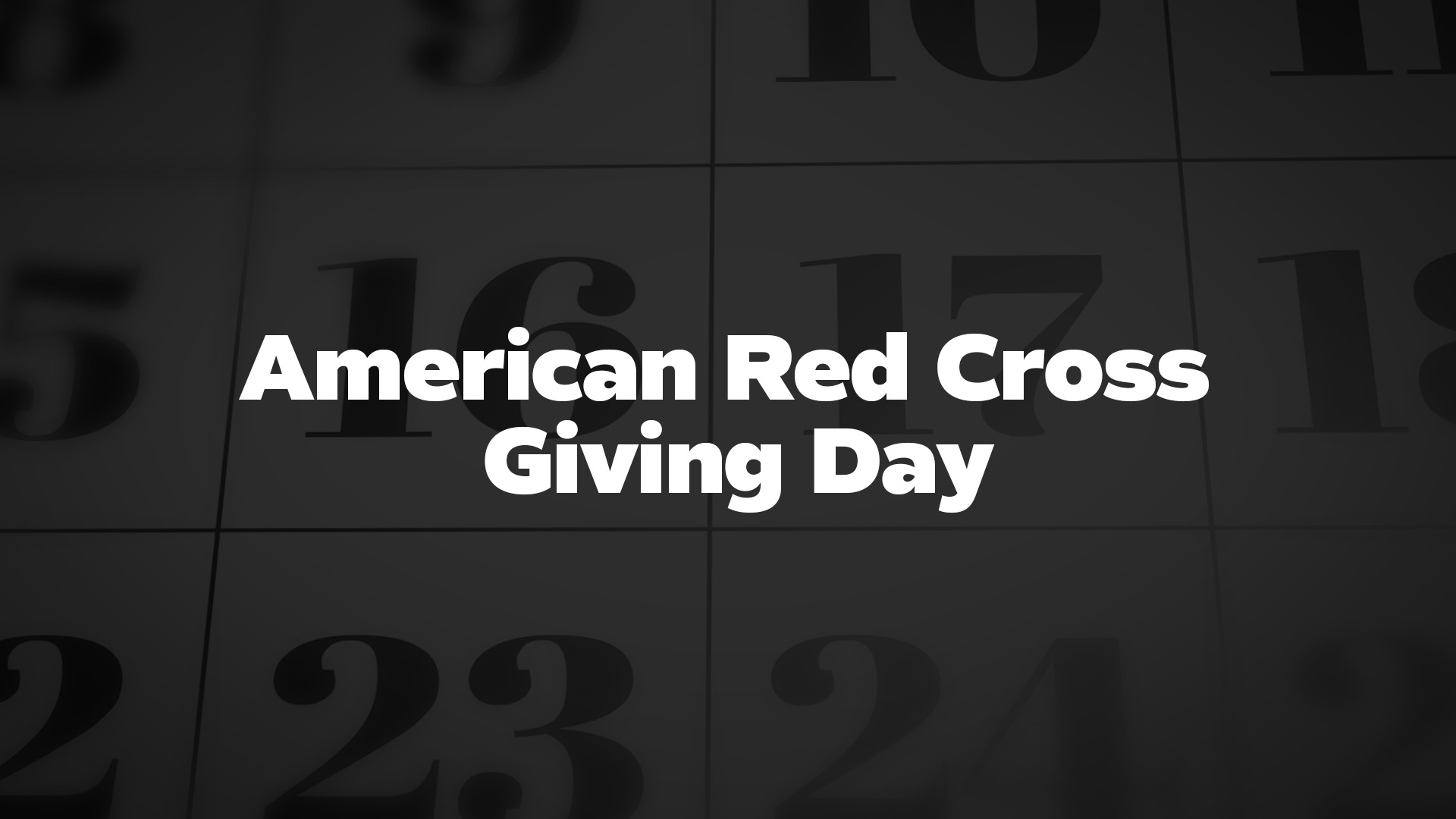 Title image for American Red Cross Giving Day