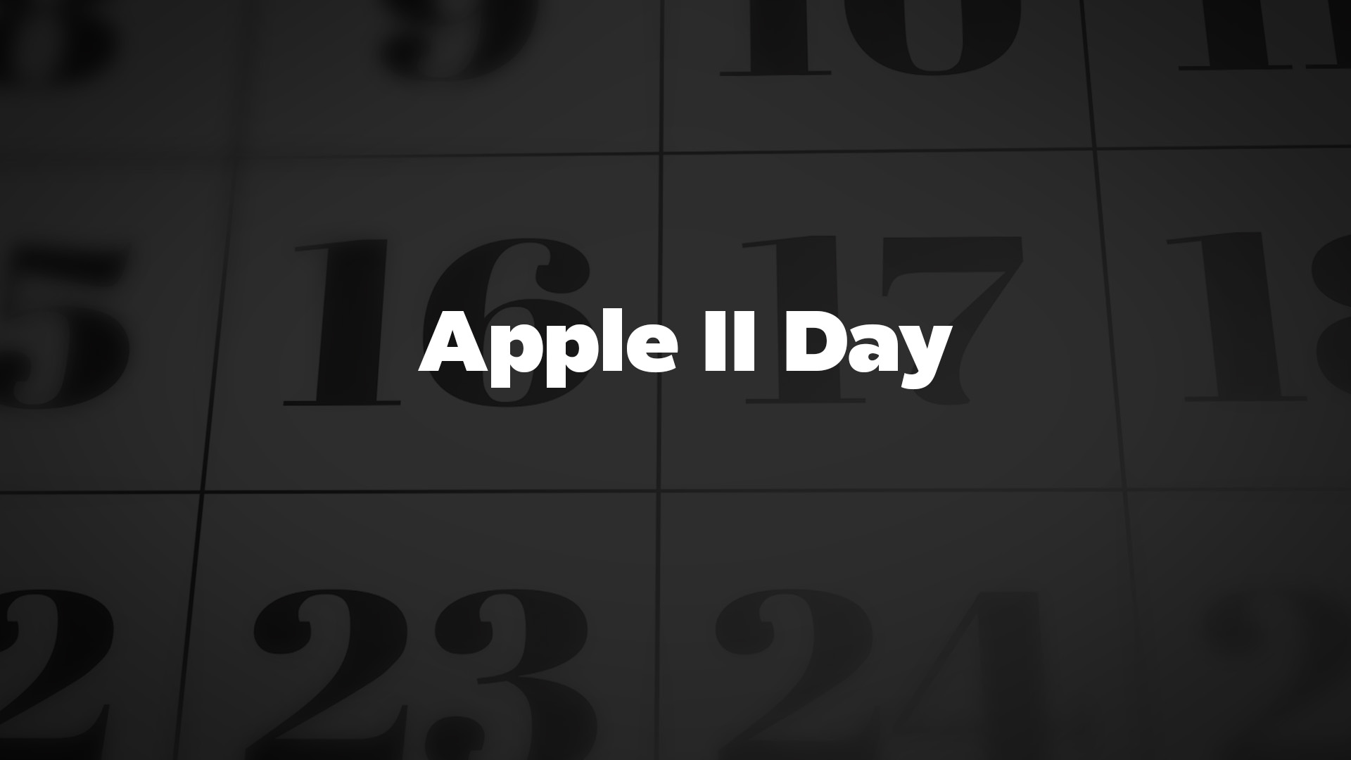 Title image for Apple Ii Day